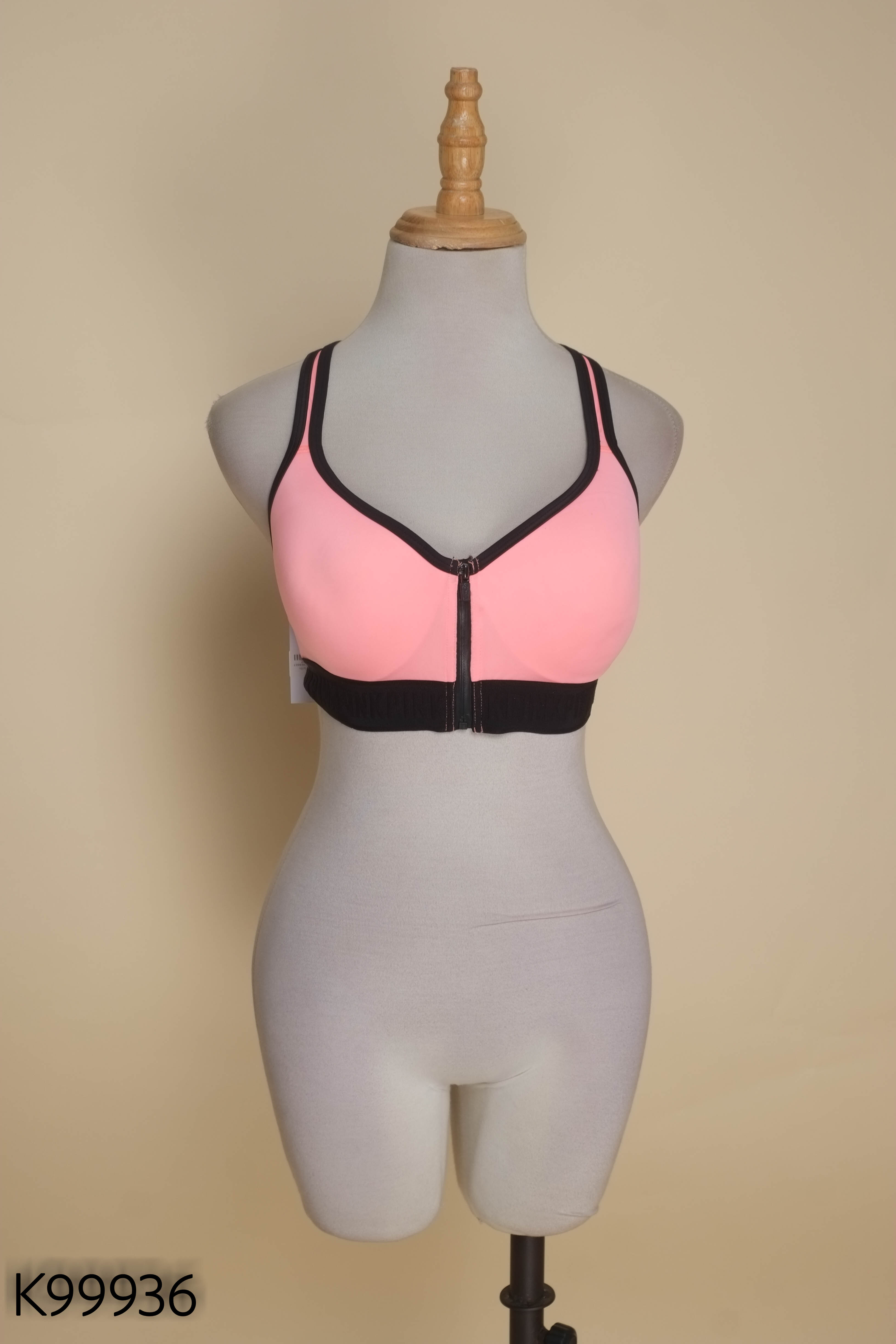 NEWTAG áo ngực PINK cam viền đen