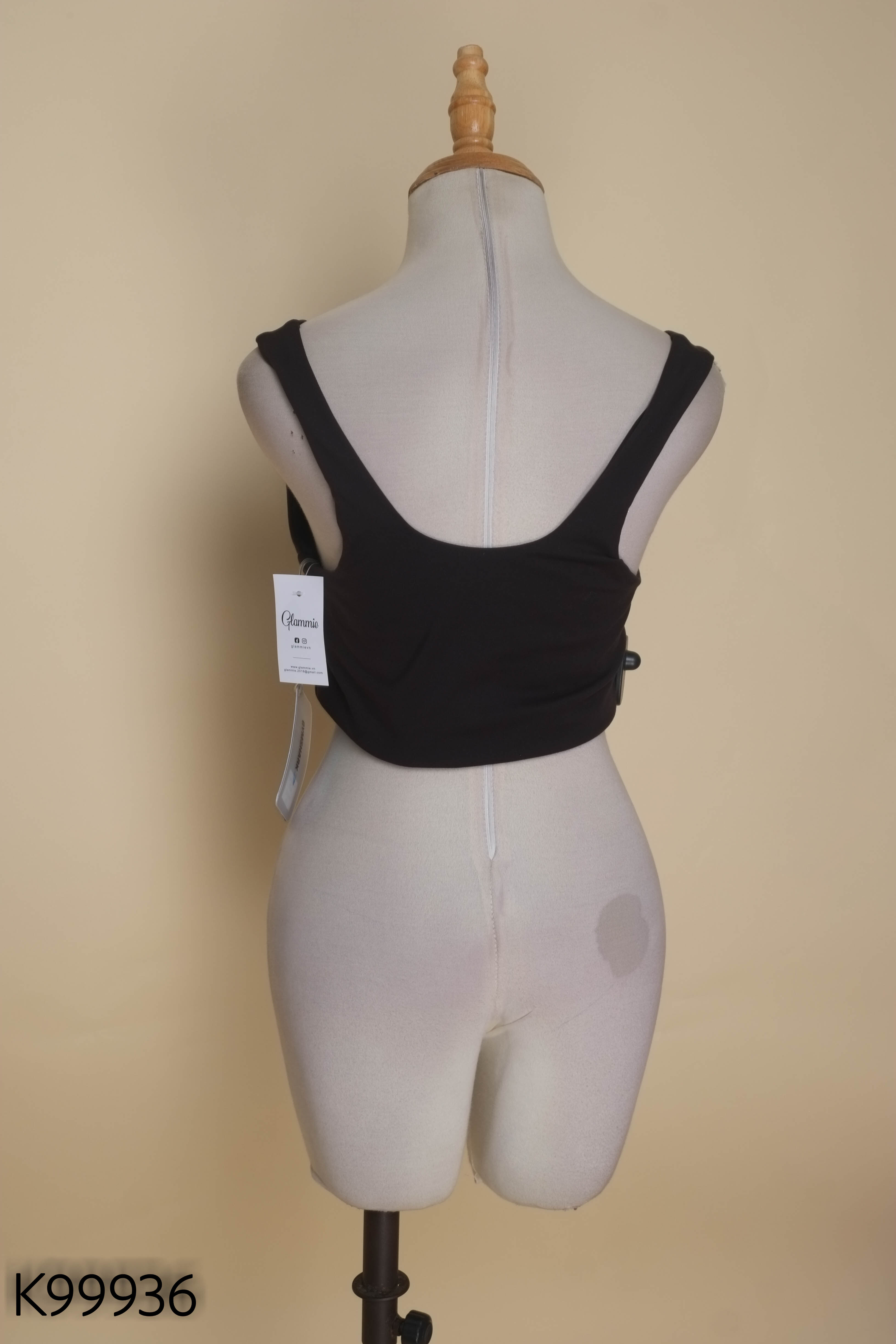NEWTAG áo ngực GYMSHARK đen trơn