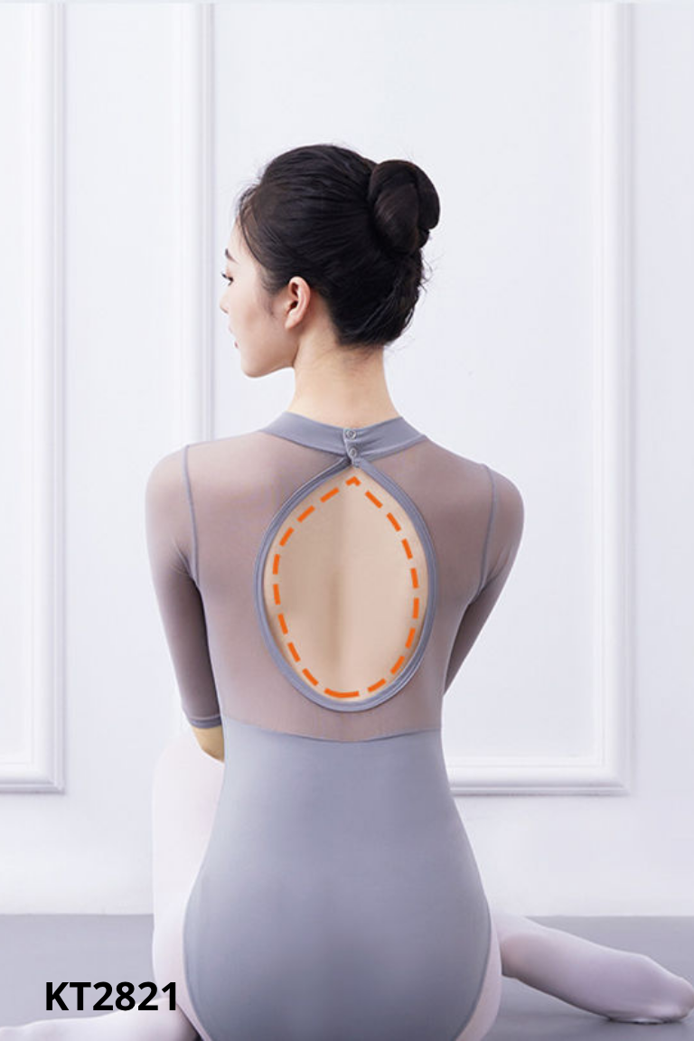 Jumpsuit tím than mix lưới
