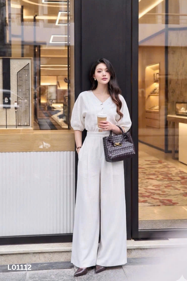 Jumpsuit ELISE trắng