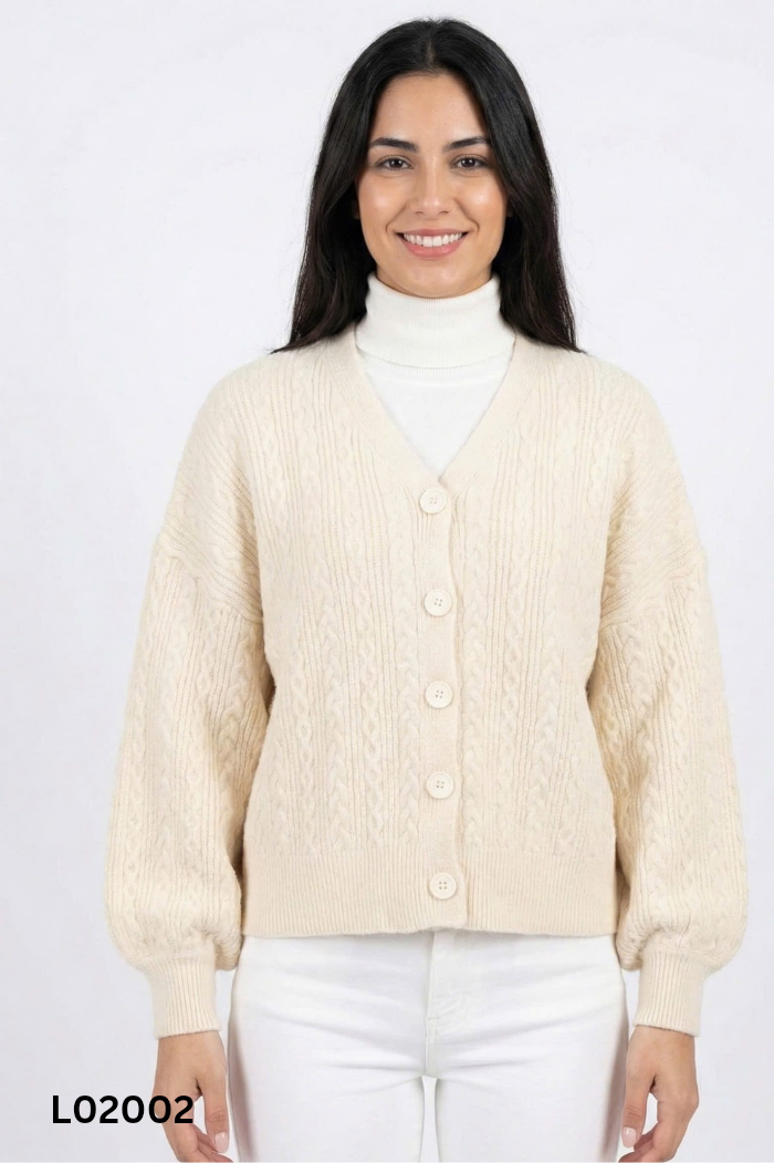 Áo len cardigan be