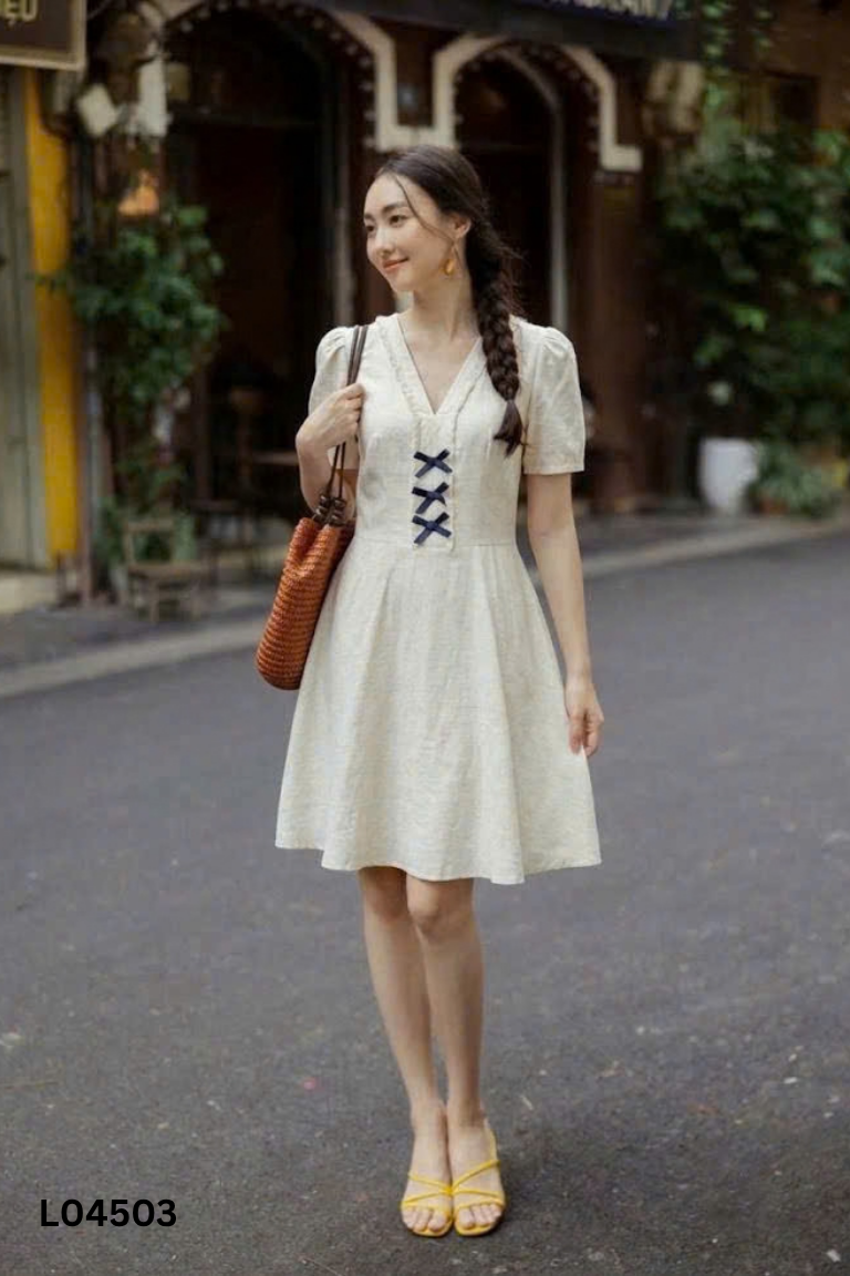 Váy be ADORE DRESS phối nơ đen