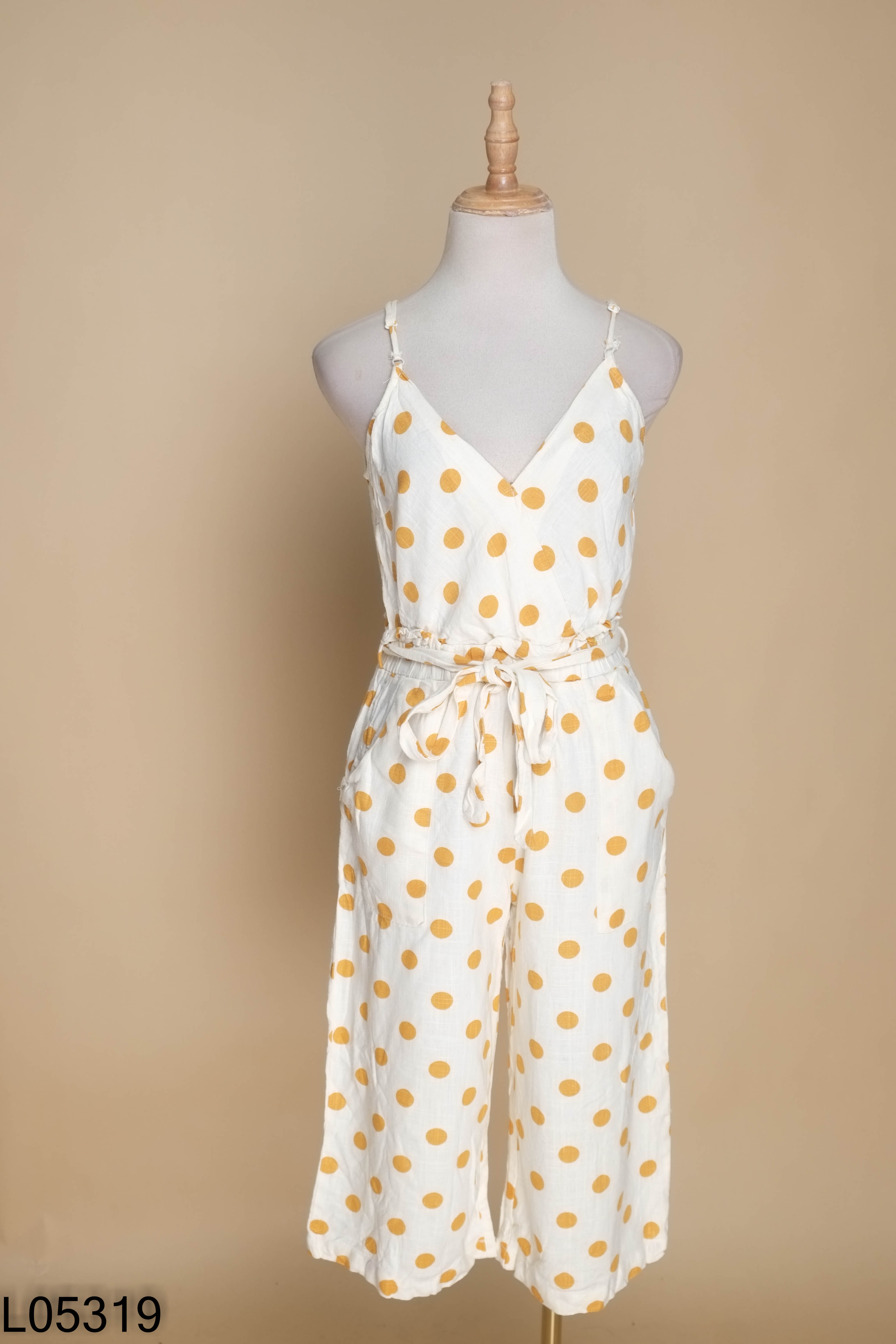 Jumpsuit MONTEAU be chấm bi