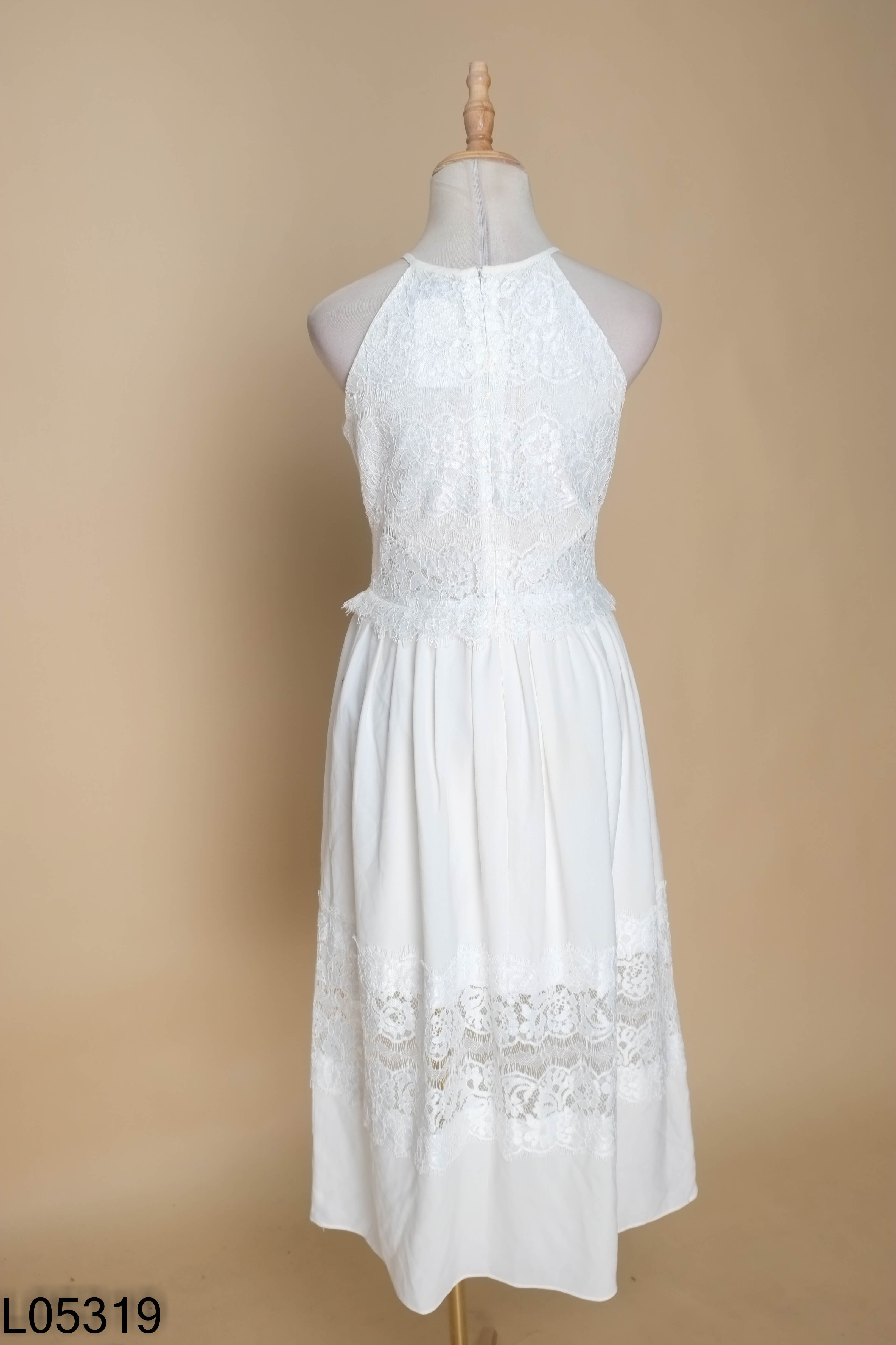 Váy JASMINE trắng ren