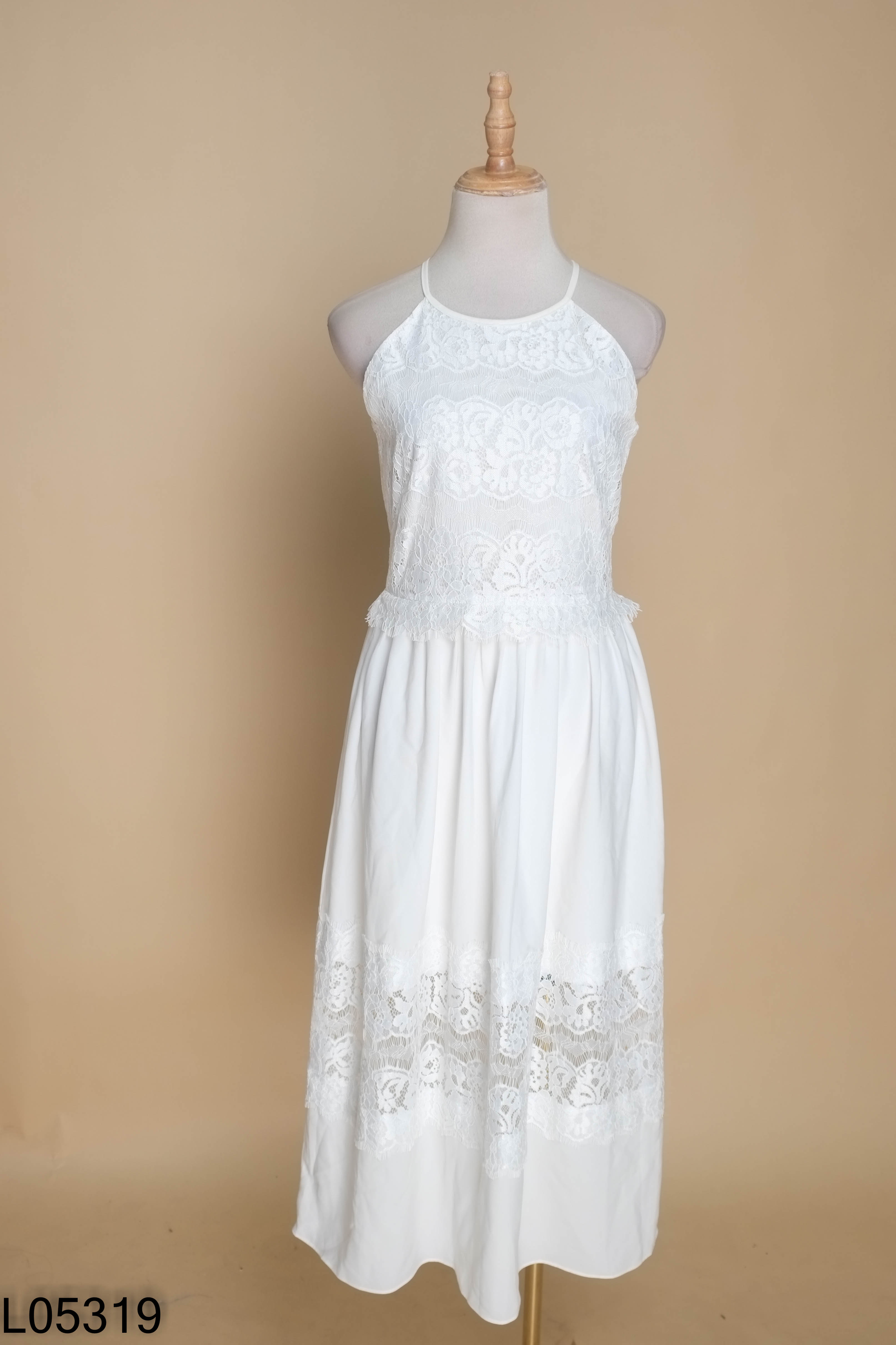 Váy JASMINE trắng ren