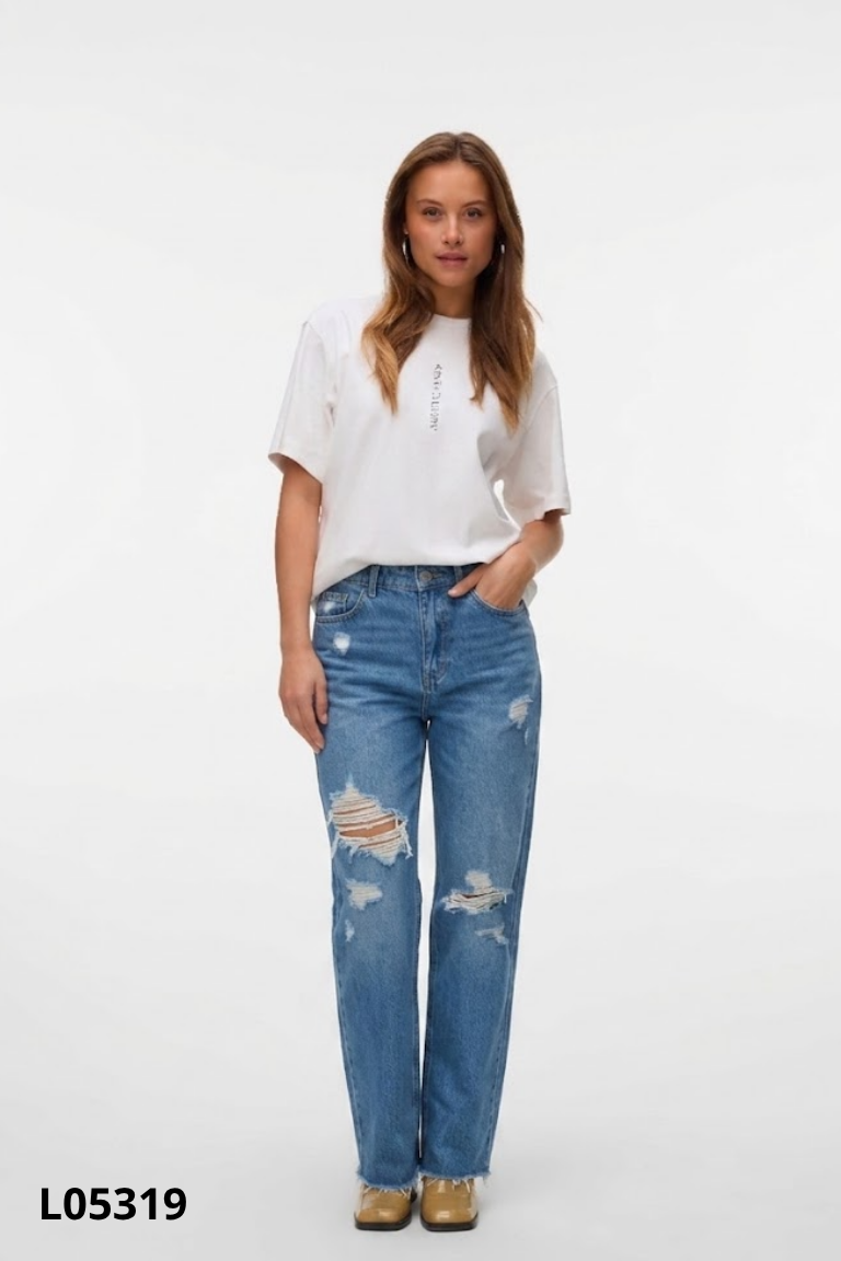 Quần jean VERO MODA xanh nhạt