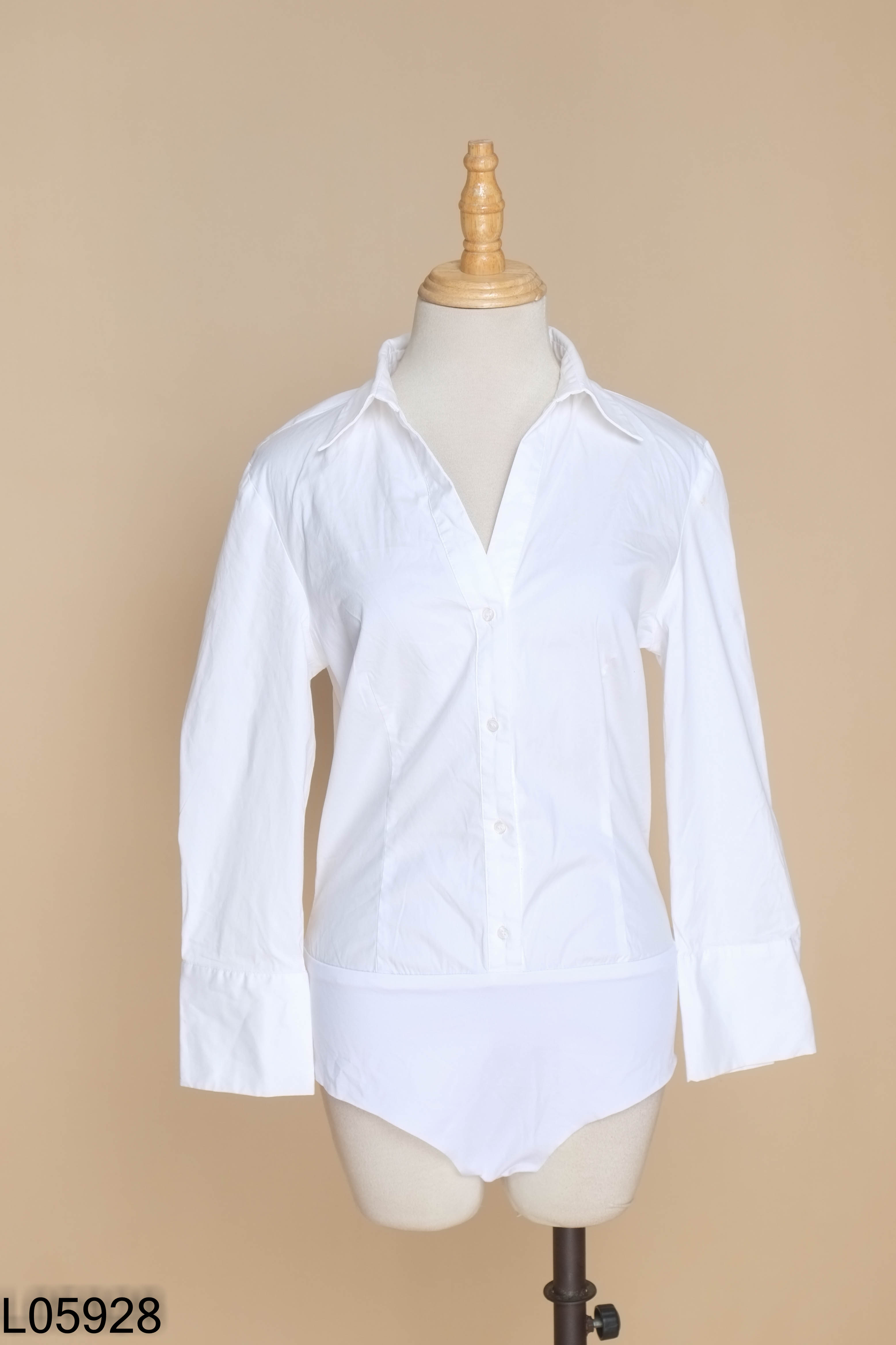 Bodysuits sơ mi ZARA trắng