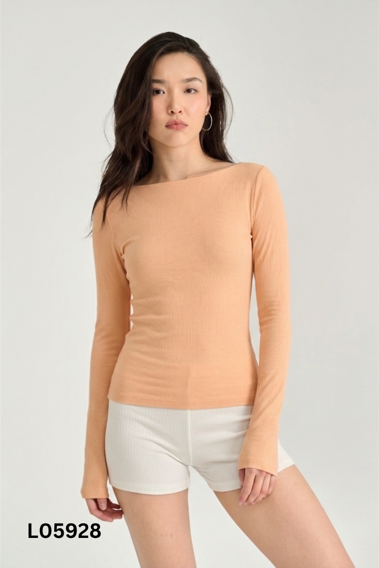 Áo COCOSIN cam cổ thuyền
