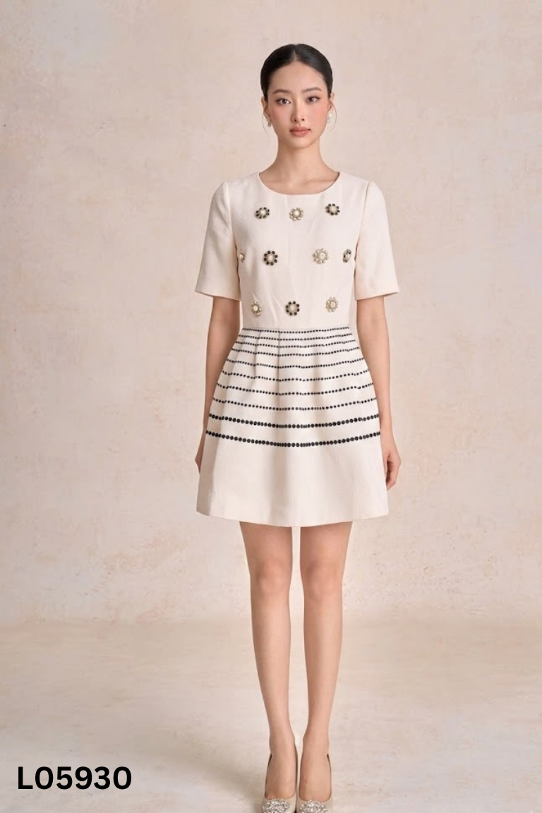 Váy hồng VERO MODA đính ngọc