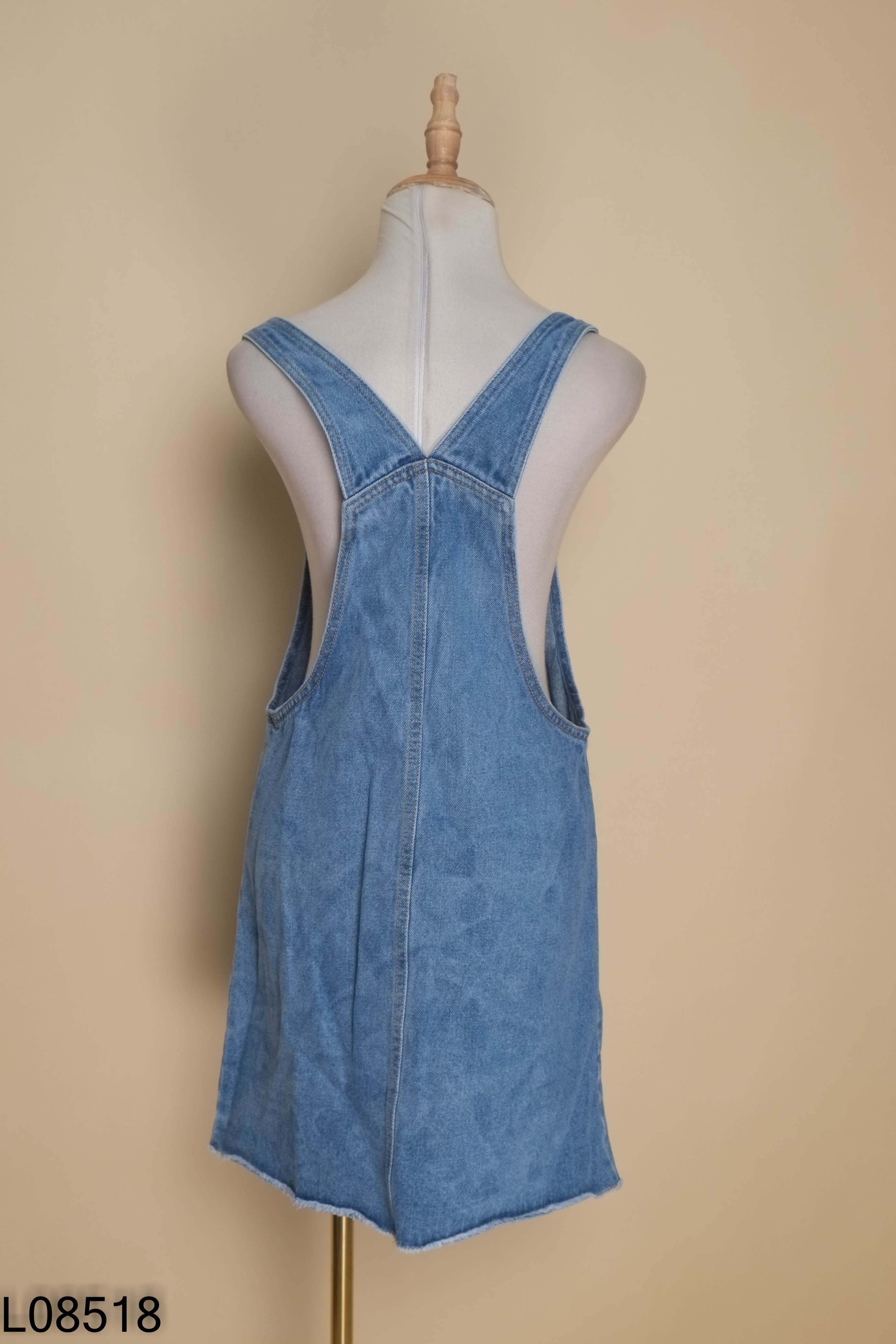 Jumpsuit jeans xanh KHABI váy yếm