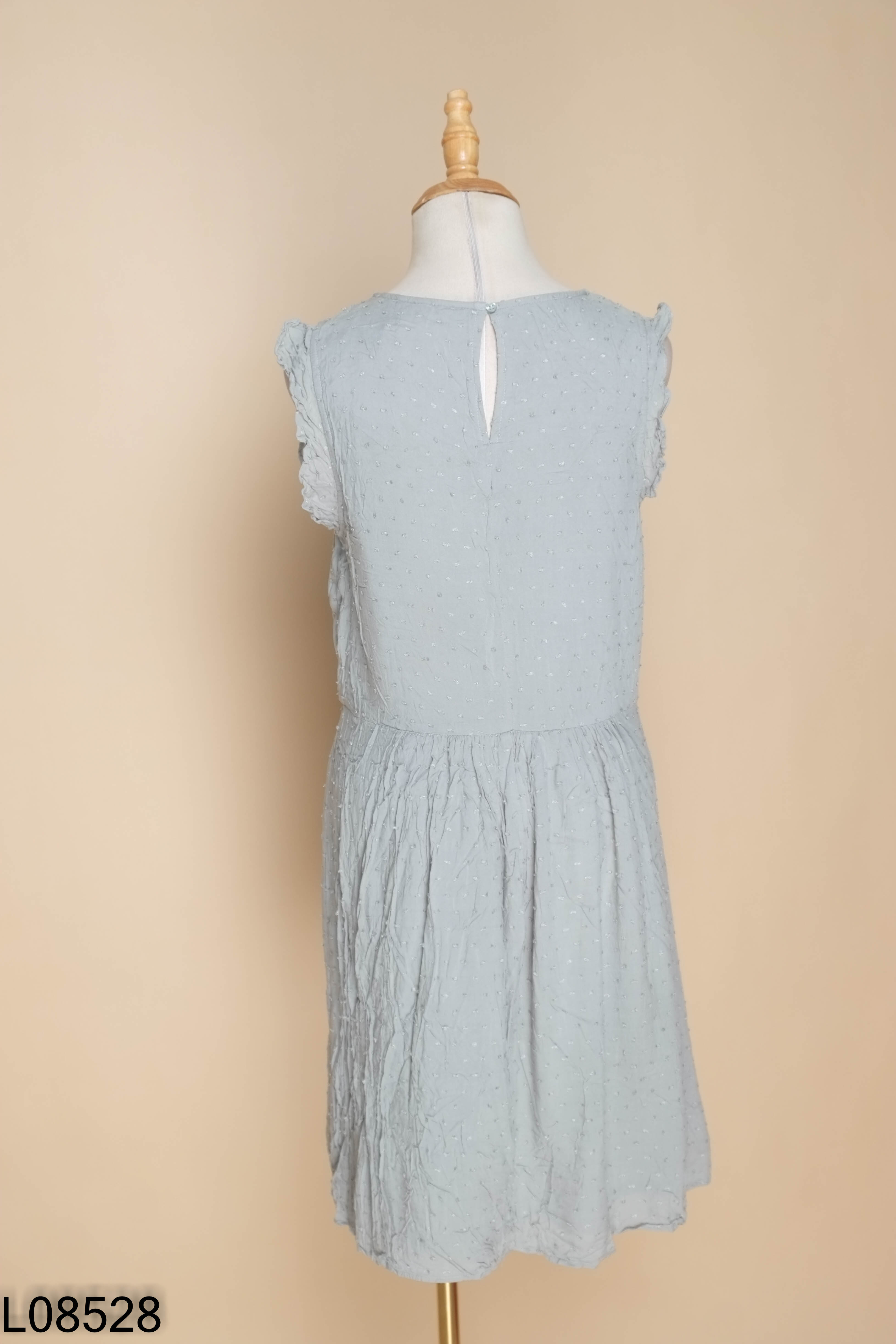 Váy xanh H&M sát nách babydoll