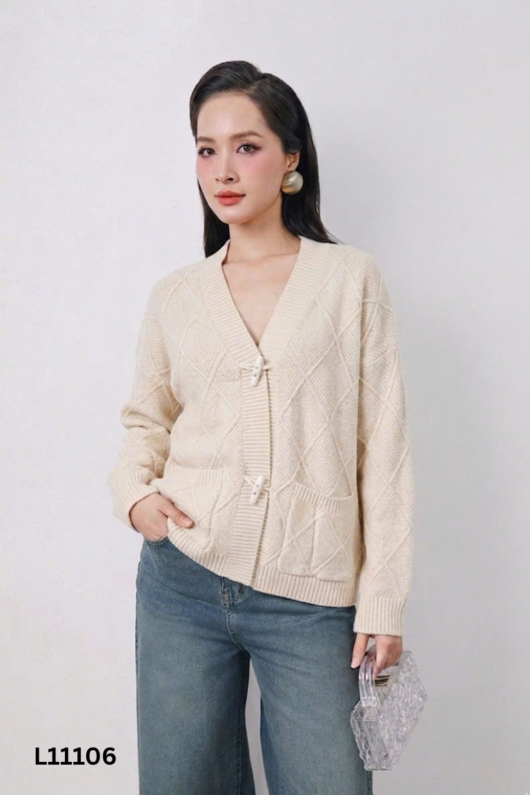 Áo len be họa tiết