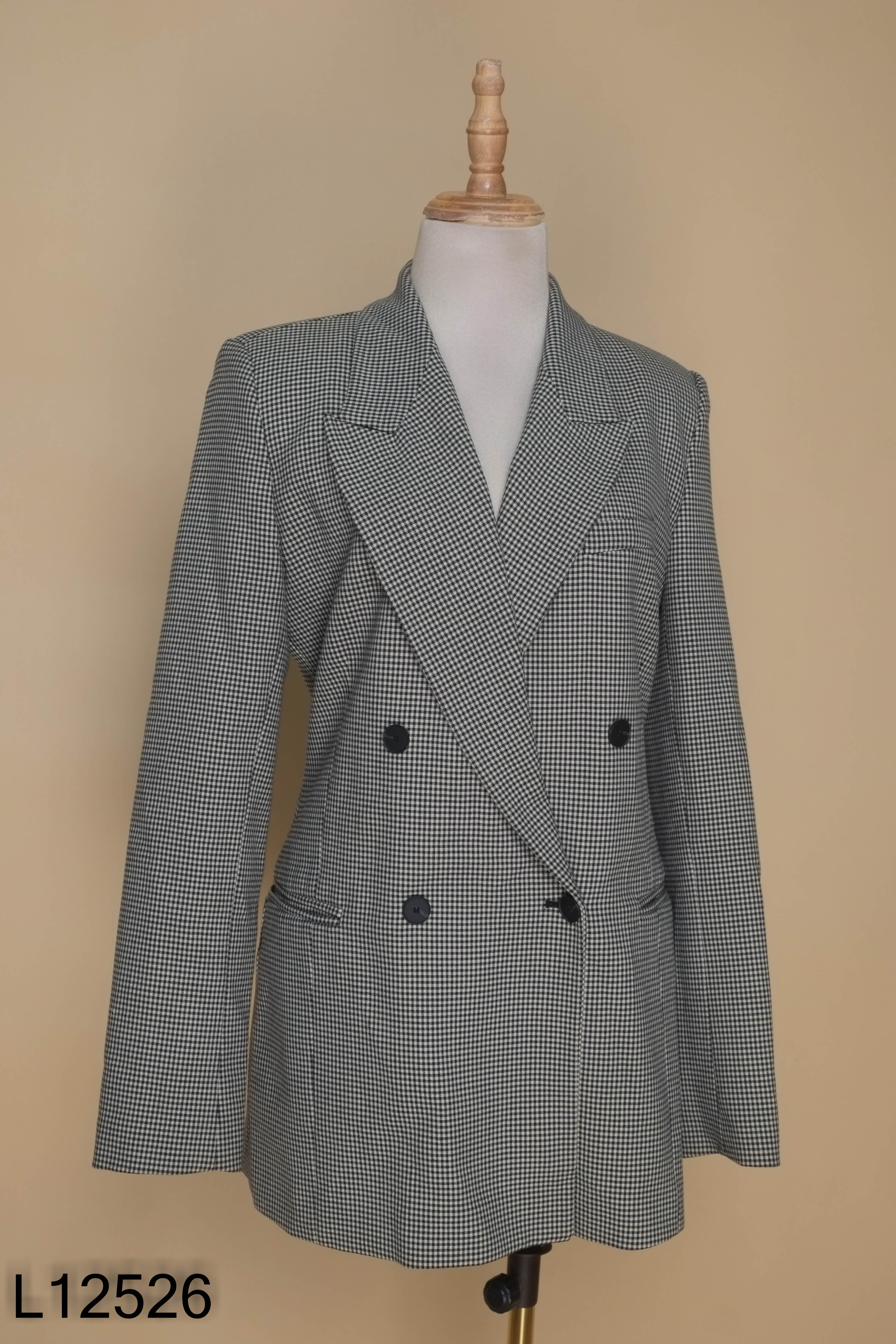 Áo blazer ZARA be họa tiết