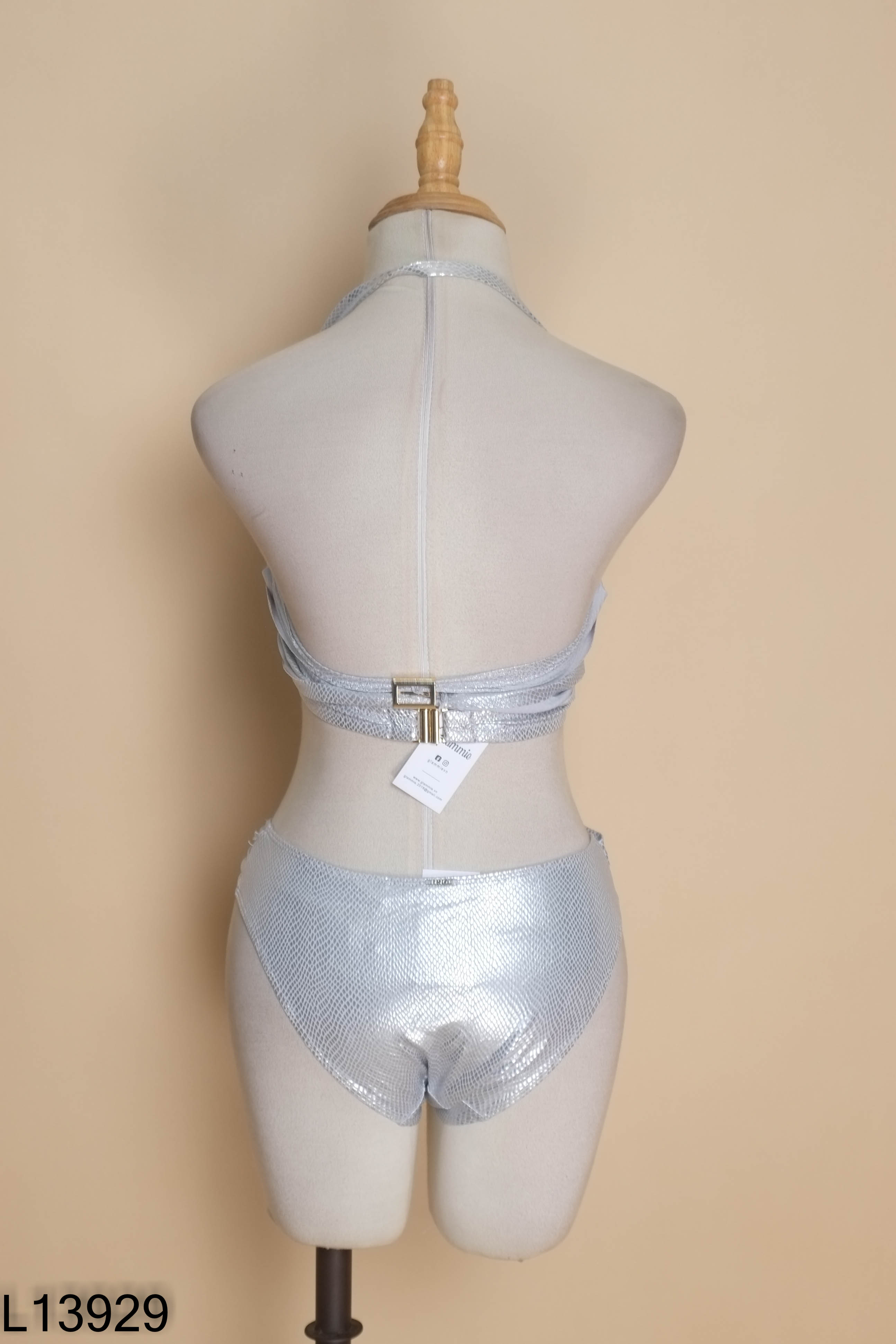 Set Bikini DESEO 2 mảnh xám bạc