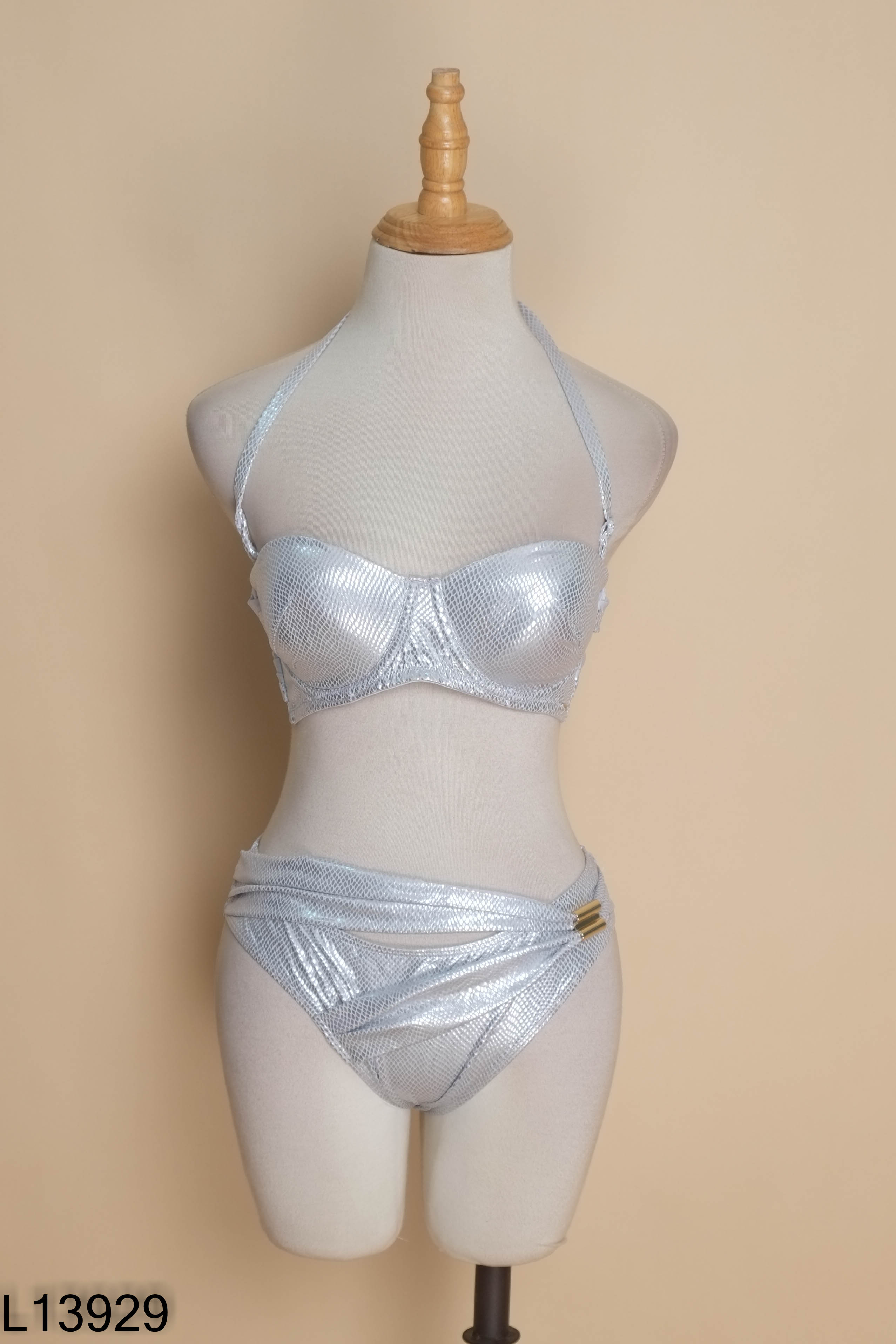 Set Bikini DESEO 2 mảnh xám bạc