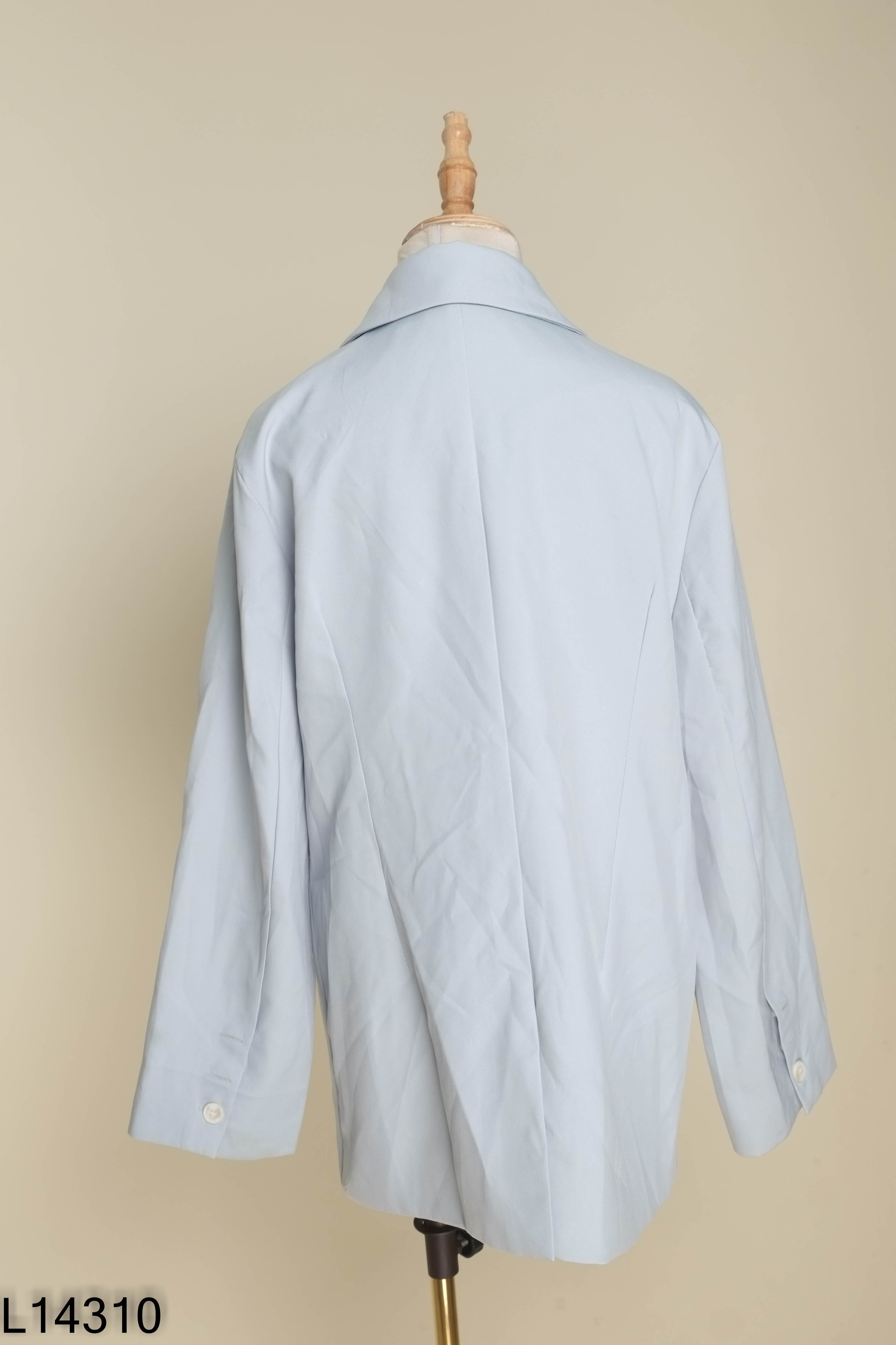 Áo khoác blazers xanh trơn phối túi