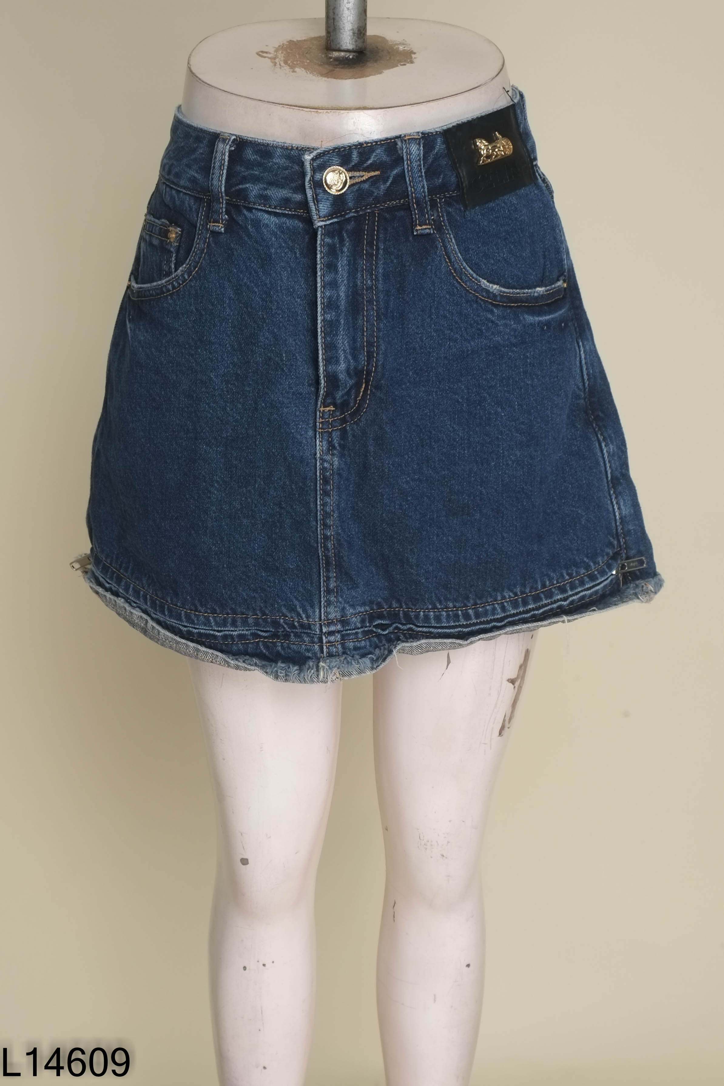 Chân váy jeans xanh