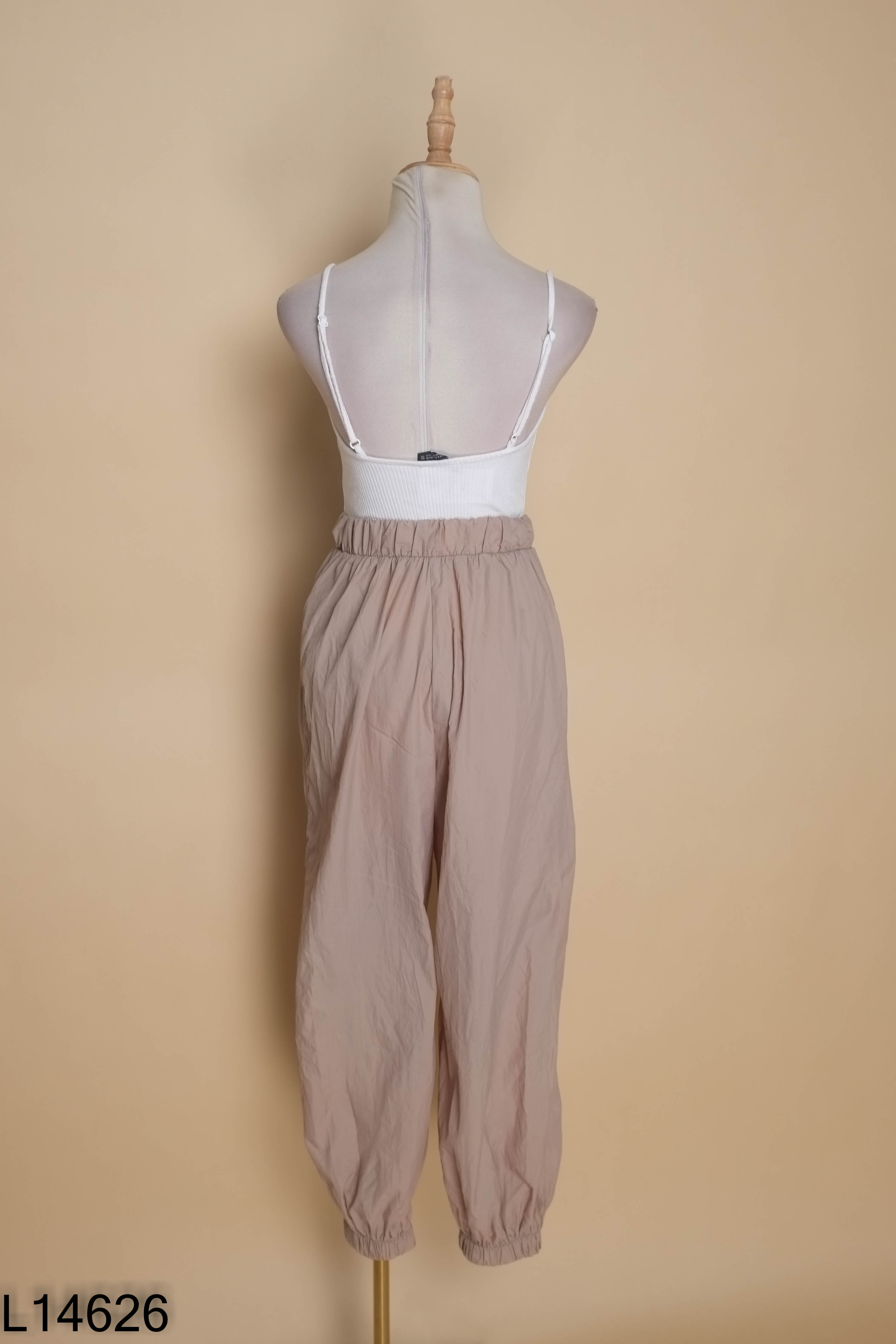 Jumpsuits ZARA (cắt tag) trắng phối xanh rêu