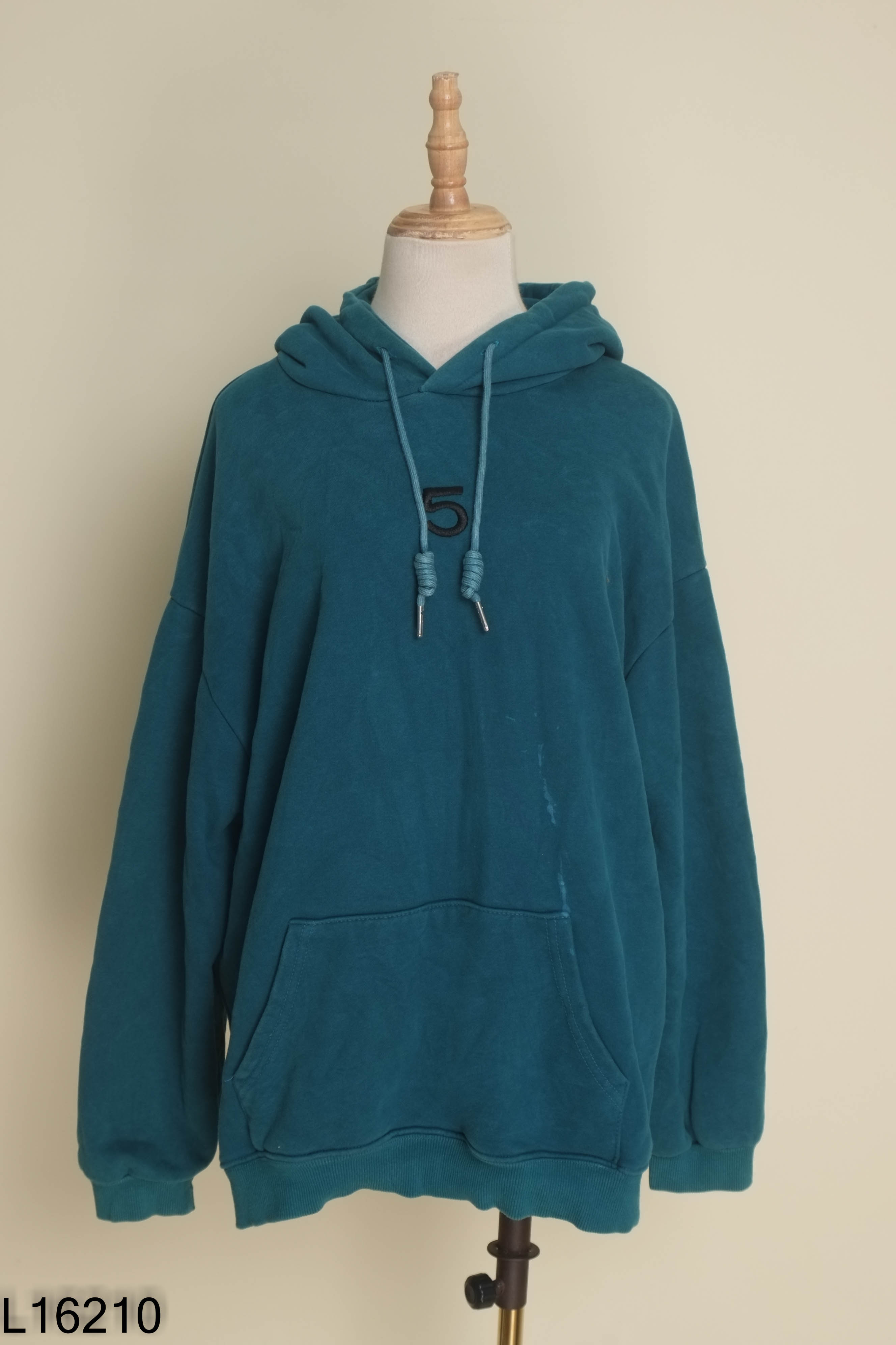 Áo hoodie R.STUDIO xanh cổ vịt