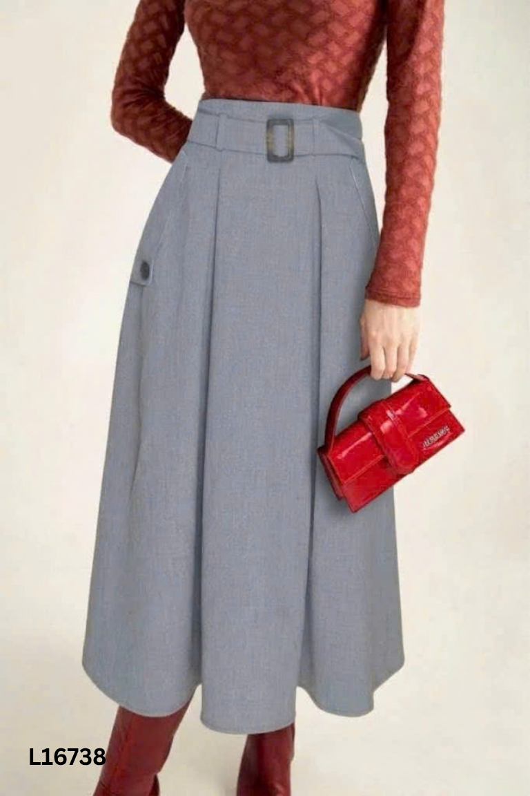 Chân váy ADORE DRESS xám trơn