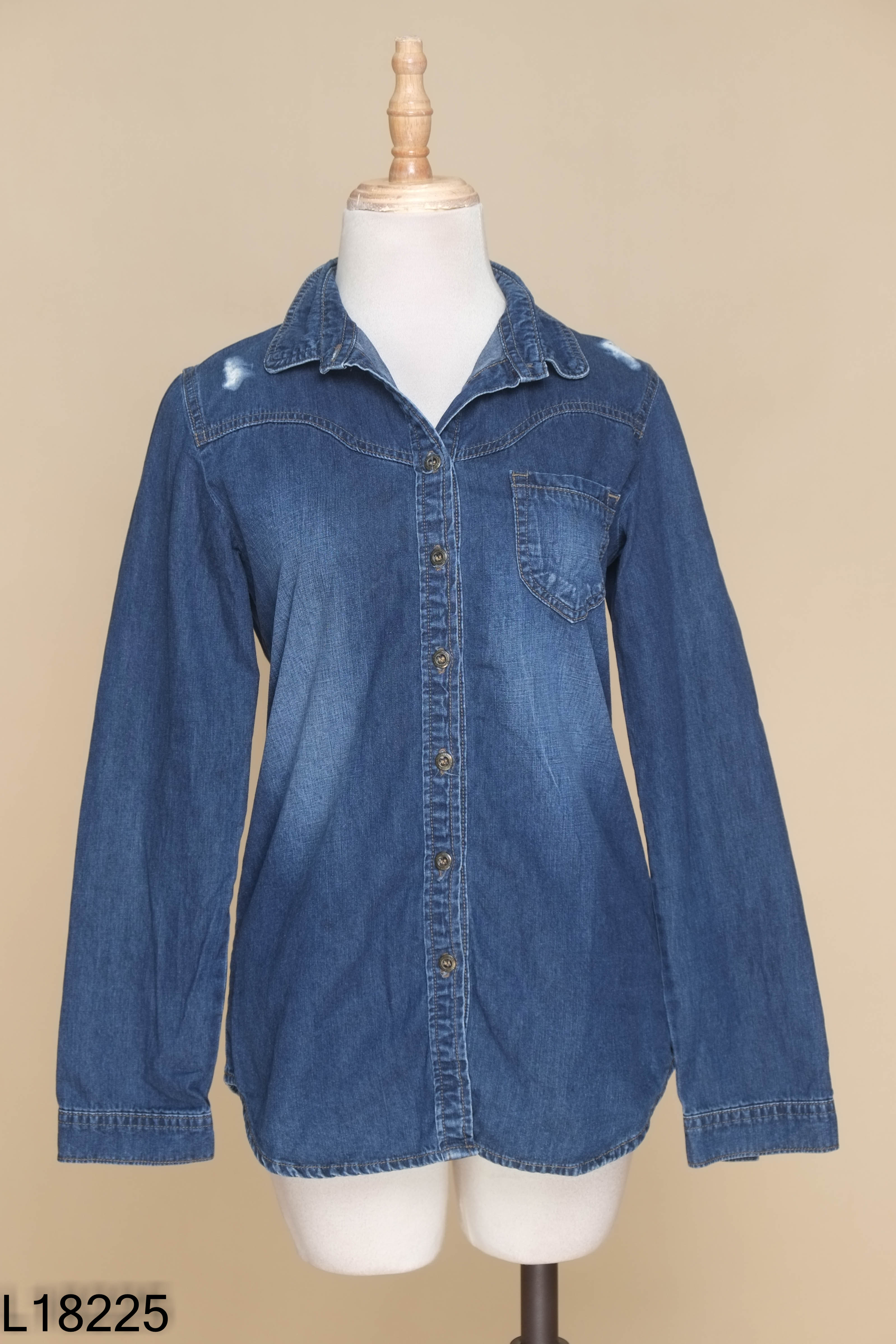 Áo sơ mi GEN VIET jeans xanh