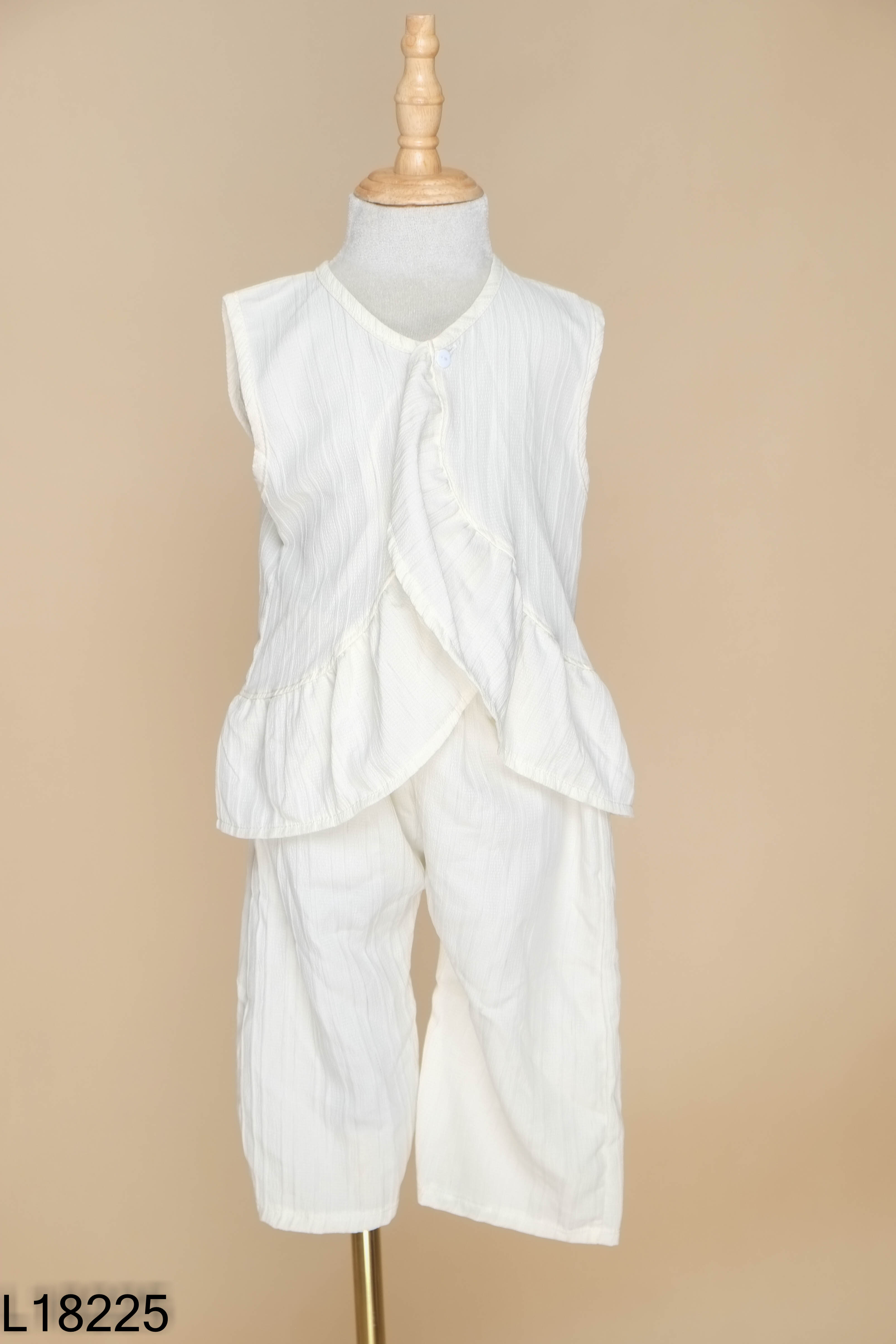 NEWTAG Set Áo be phối bèo + quần KIDS