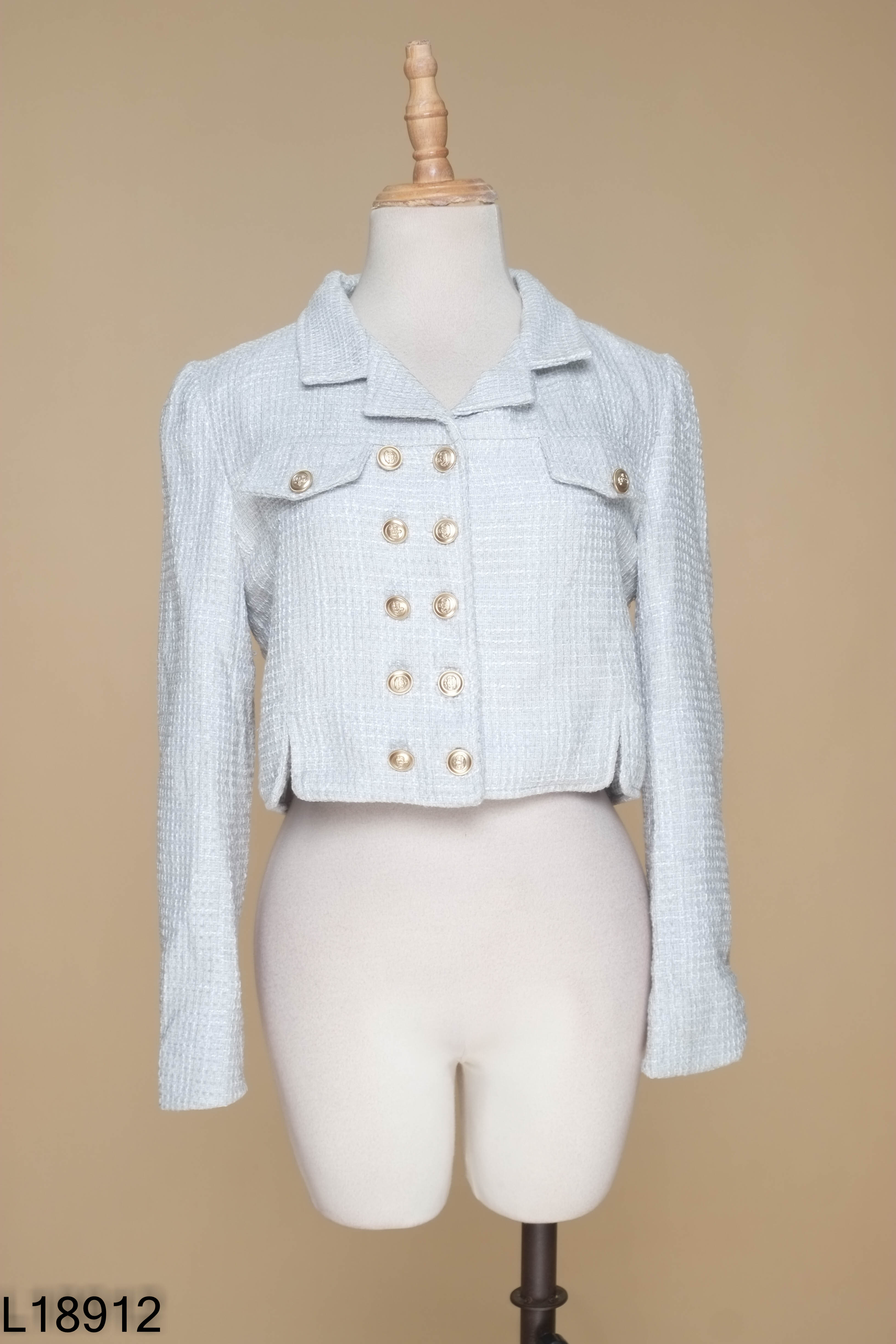 Áo MORI CLOTHING dạ tweed xanh