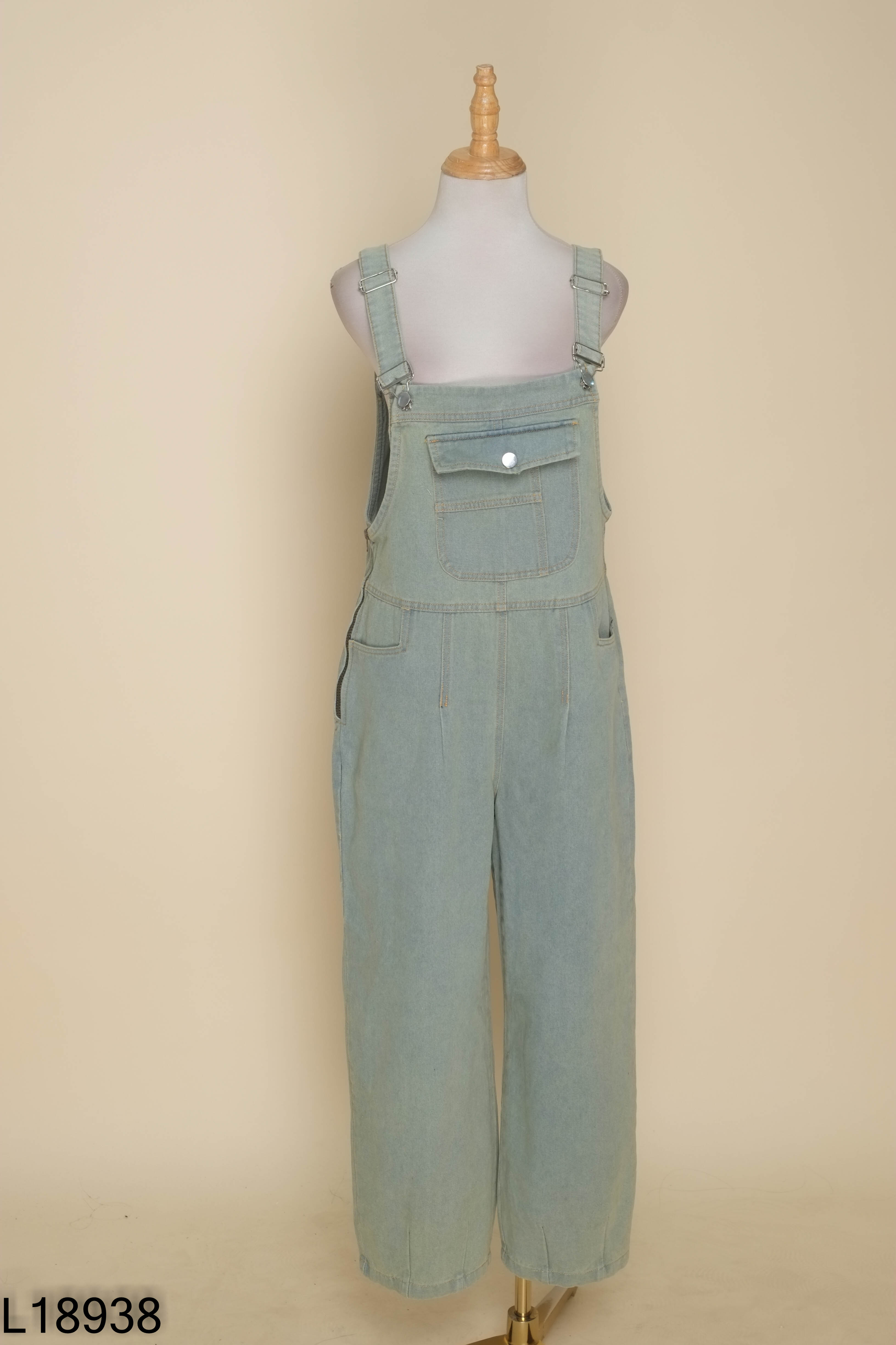 Yếm quần jeans xanh