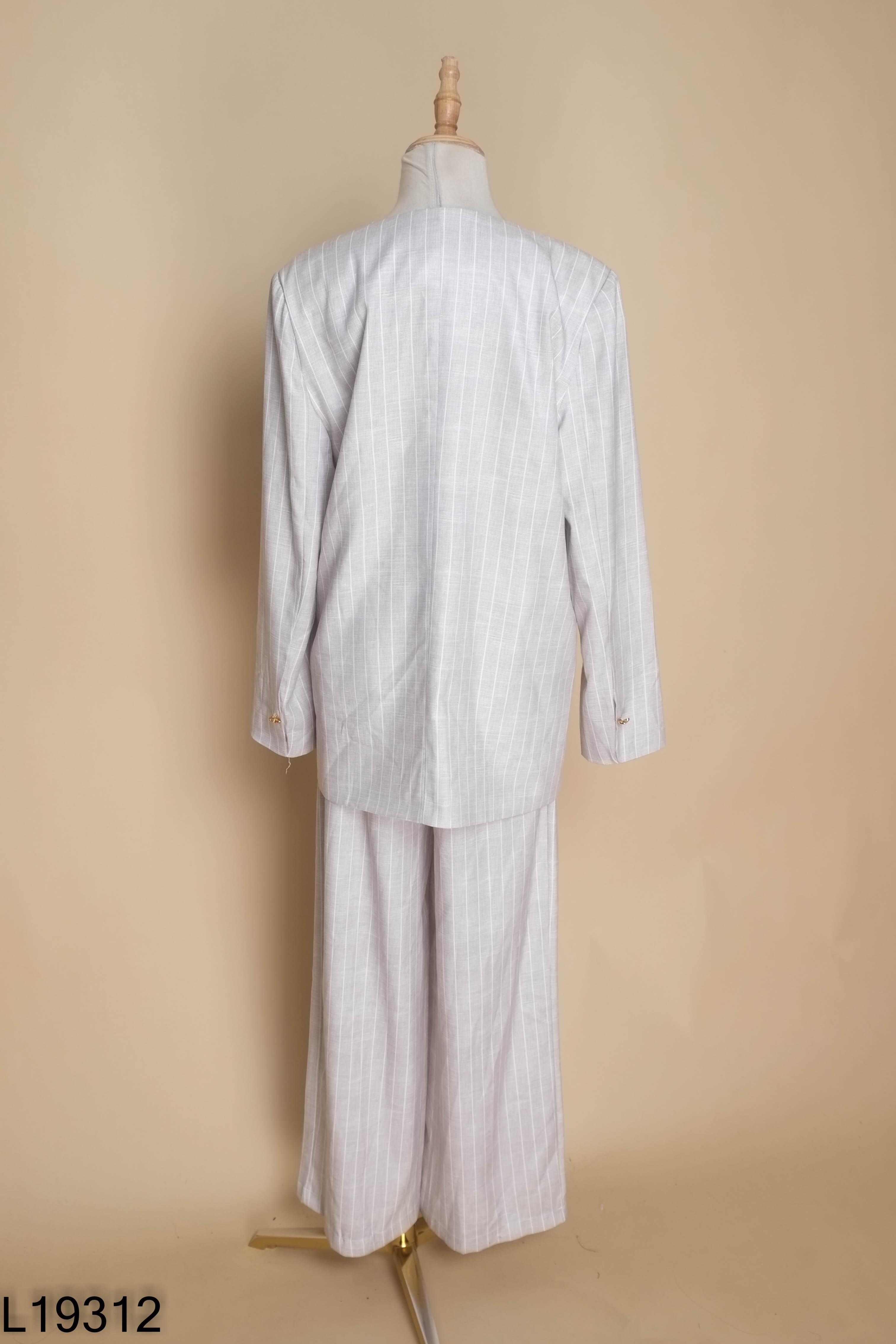 Set Áo blazers be kẻ sọc + quần