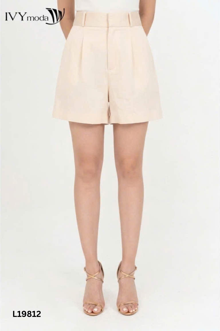 Quần shorts EVA DE EVA lụa be