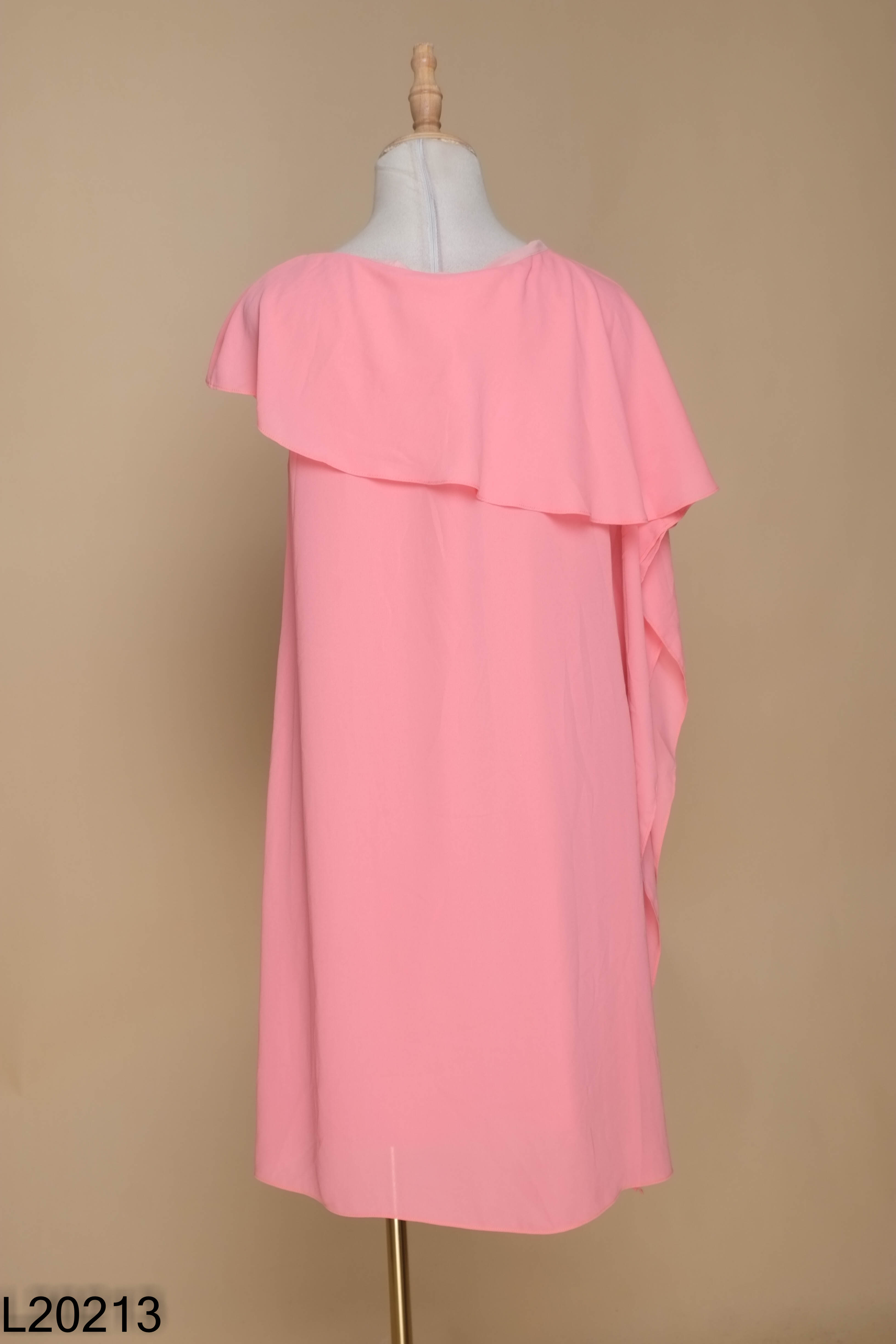 Váy ELISE hồng xếp tầng