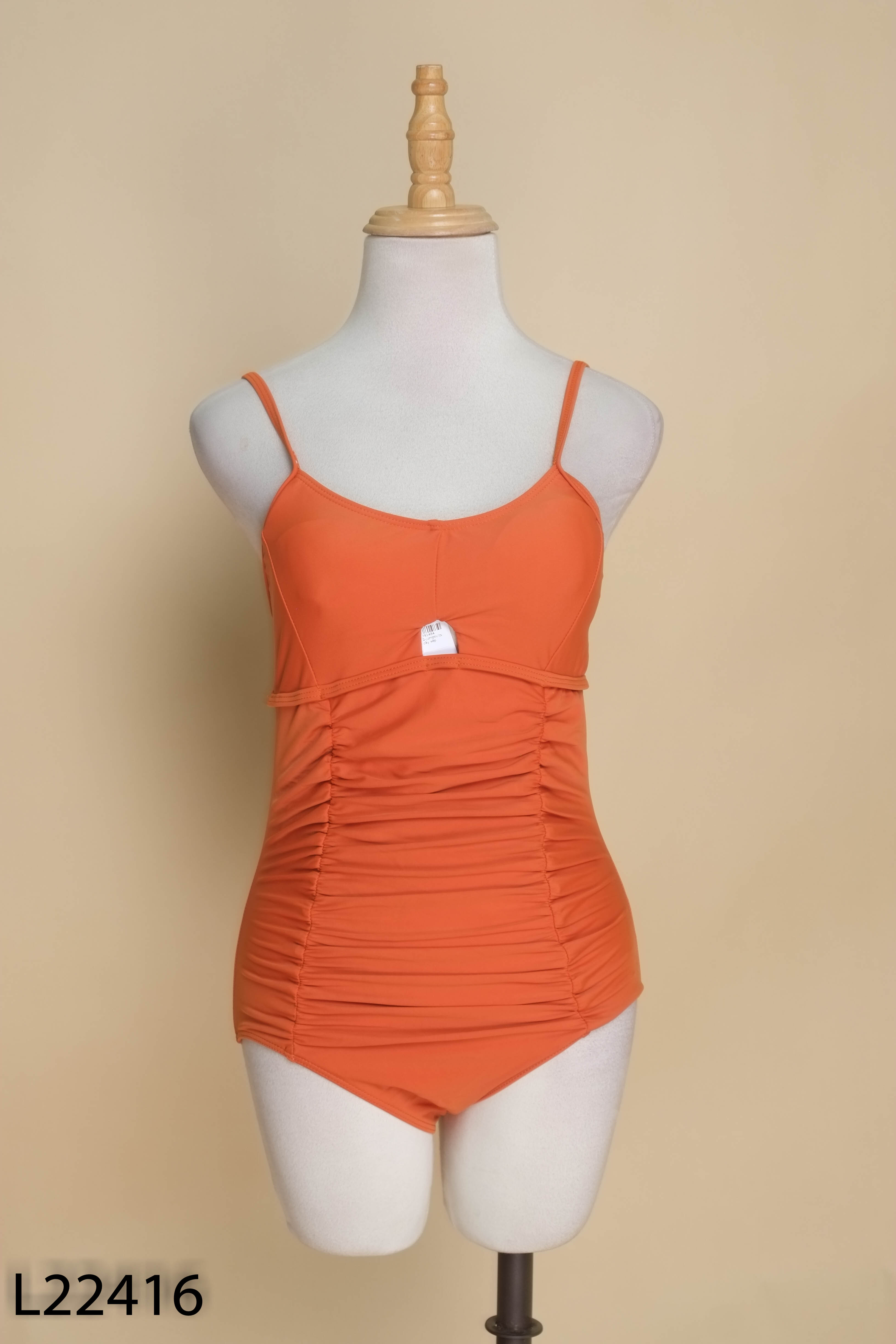 Jumpsuits nâu hai dây xếp nhún