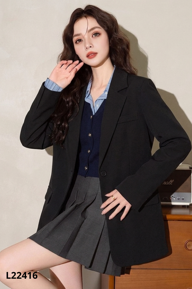 Áo khoác blazers đen CHI DAO BOUTIQUE