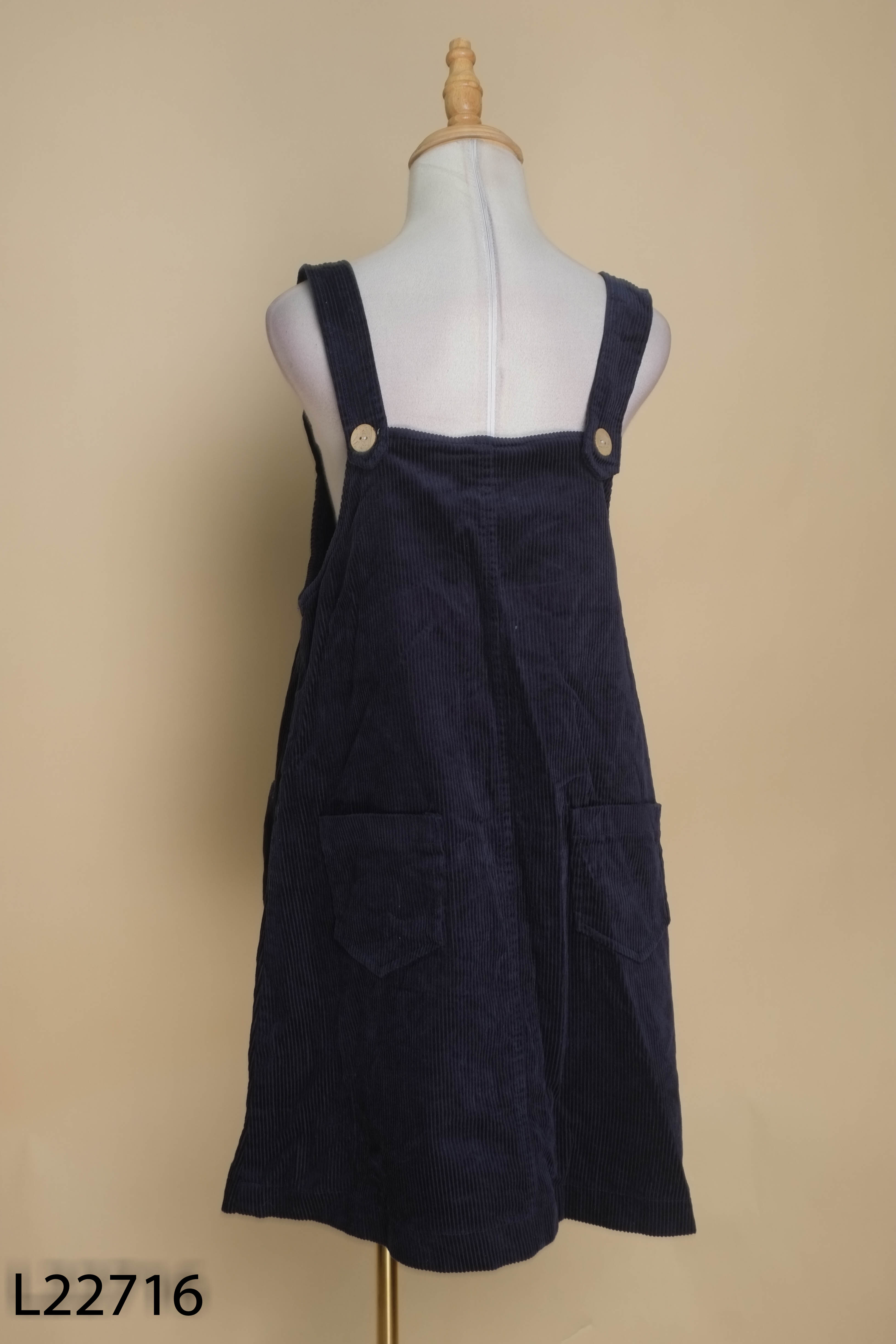 Váy yếm MADELEN xanh than