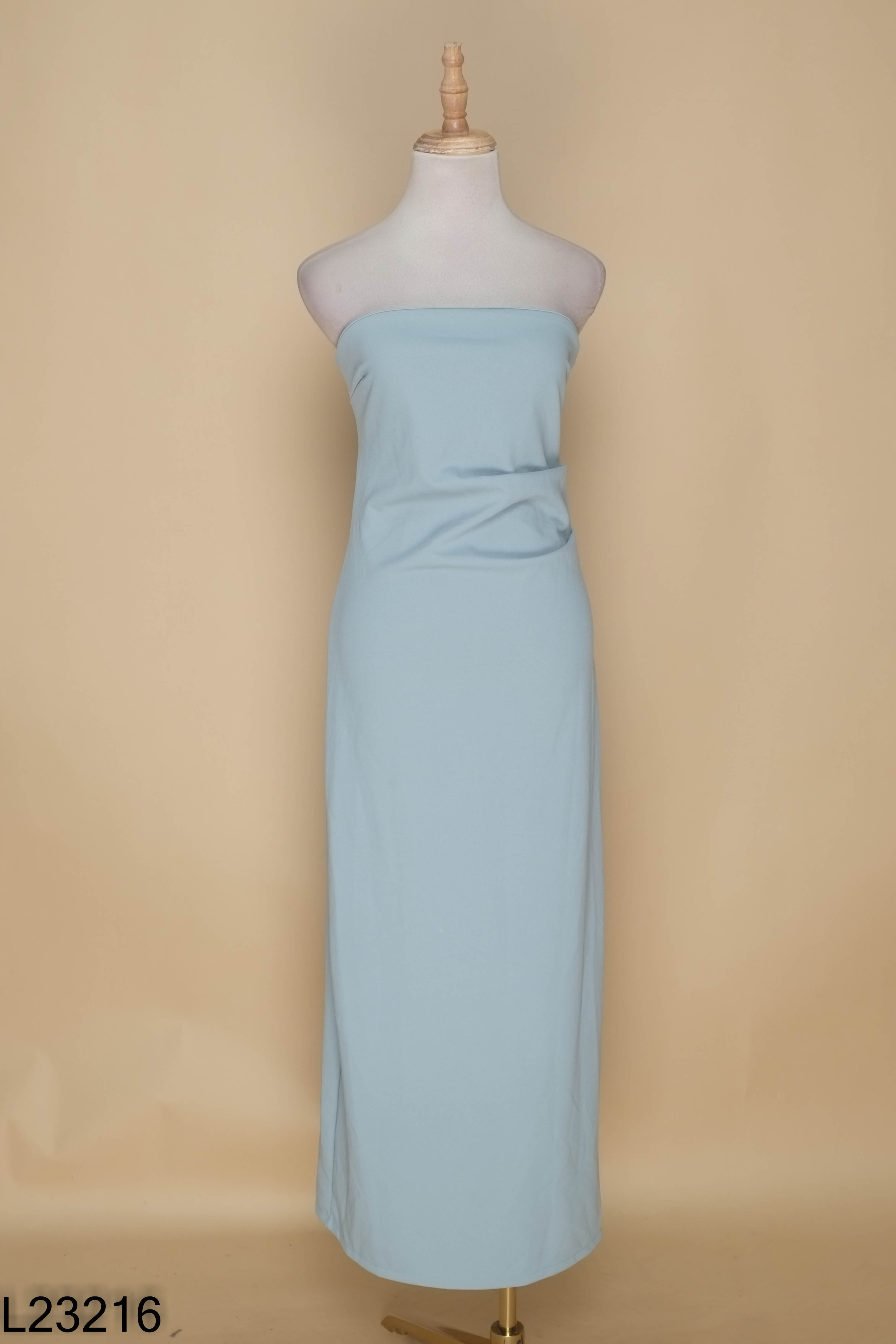 Váy body xanh trơn cúp ngực
