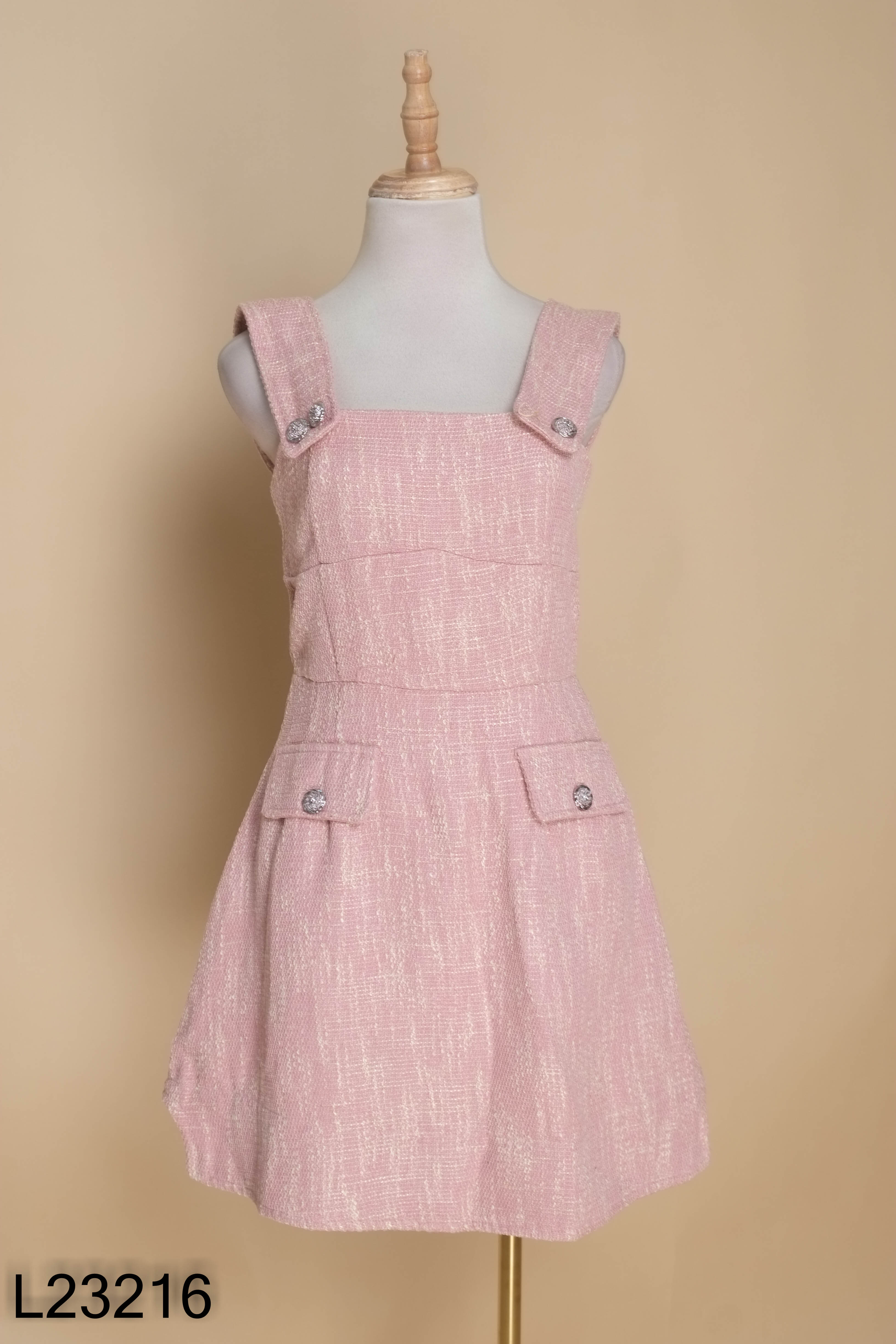 Váy dạ len hồng hai dây VINEYARD VINES