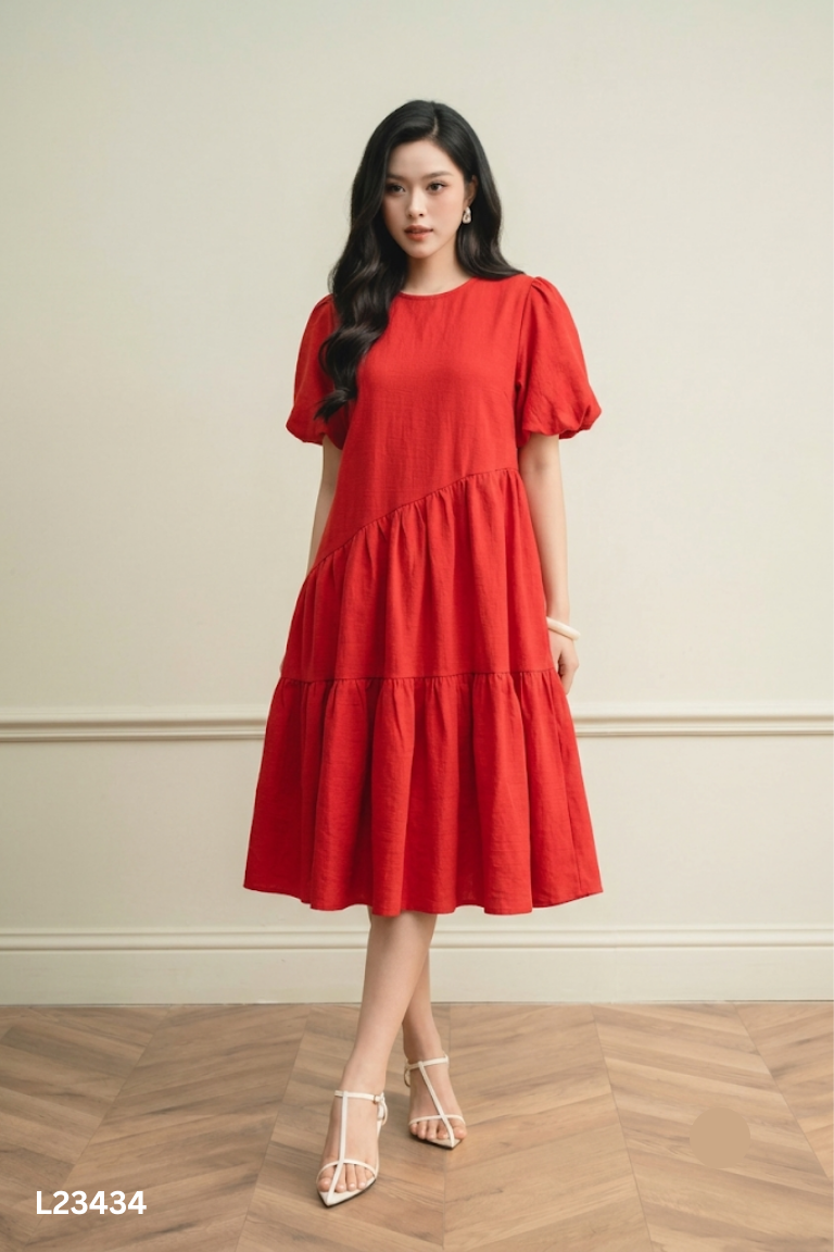 Váy TWENTY FIVE đỏ baby doll