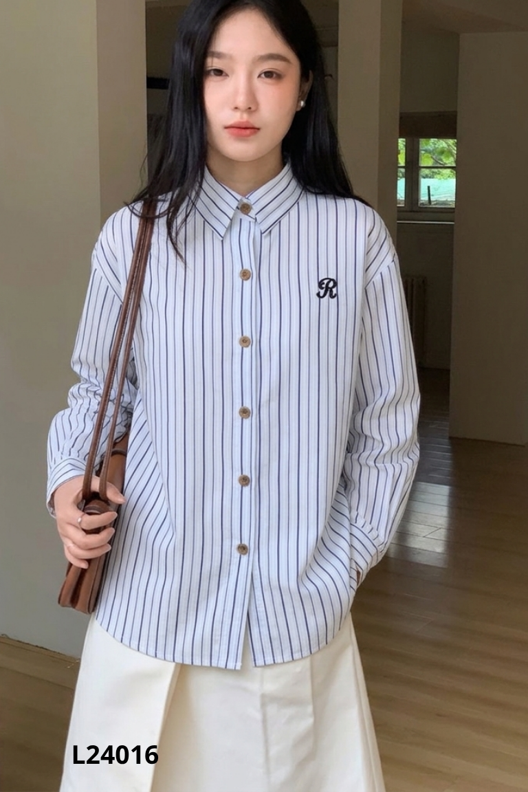 Áo sơ mi Y8 xanh kẻ đen