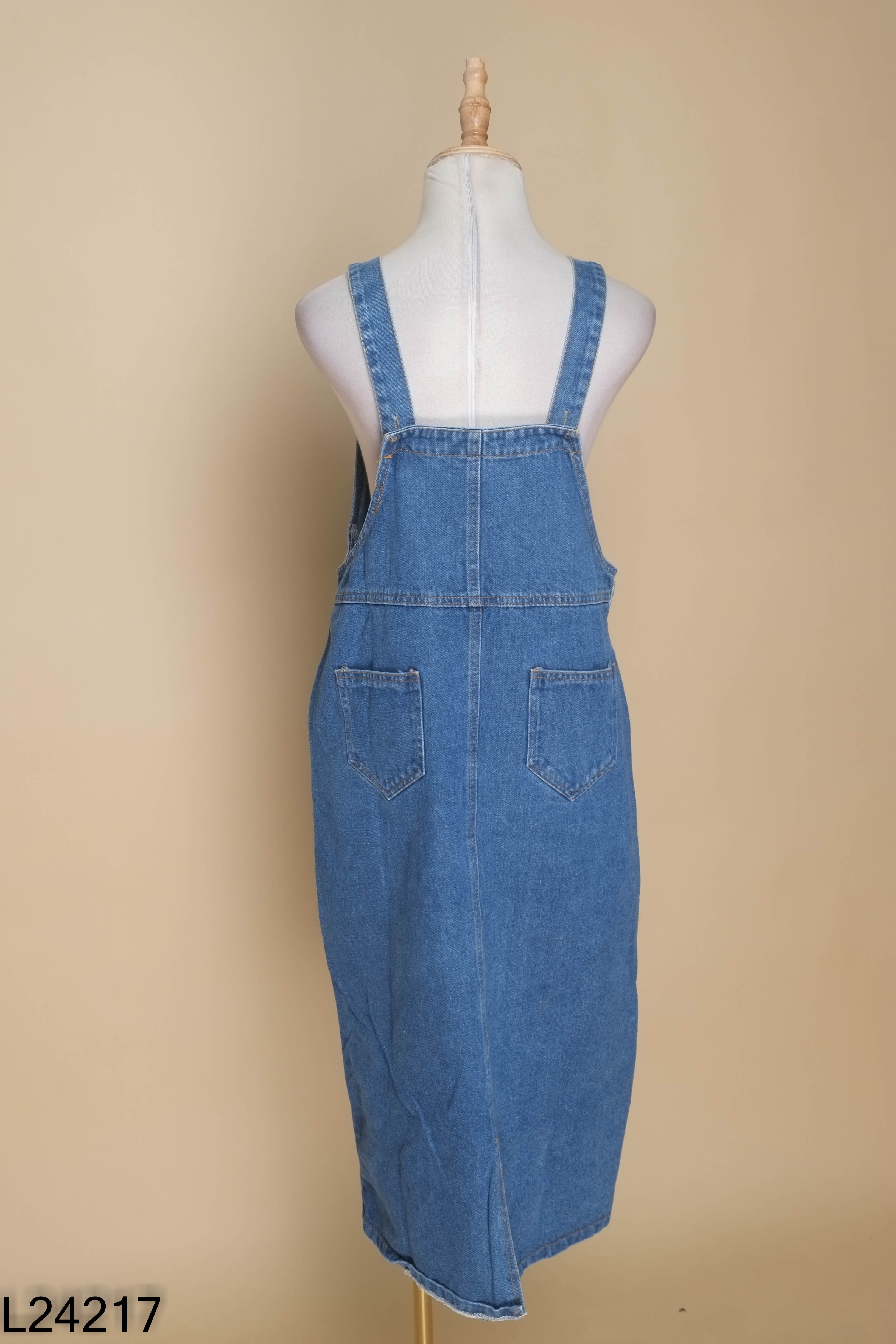 Váy yếm jeans xanh