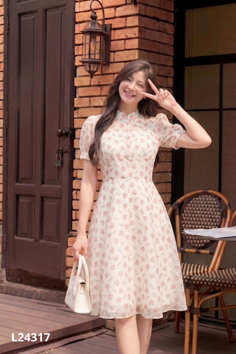 Váy voan be CHARME STORE họa tiết hoa