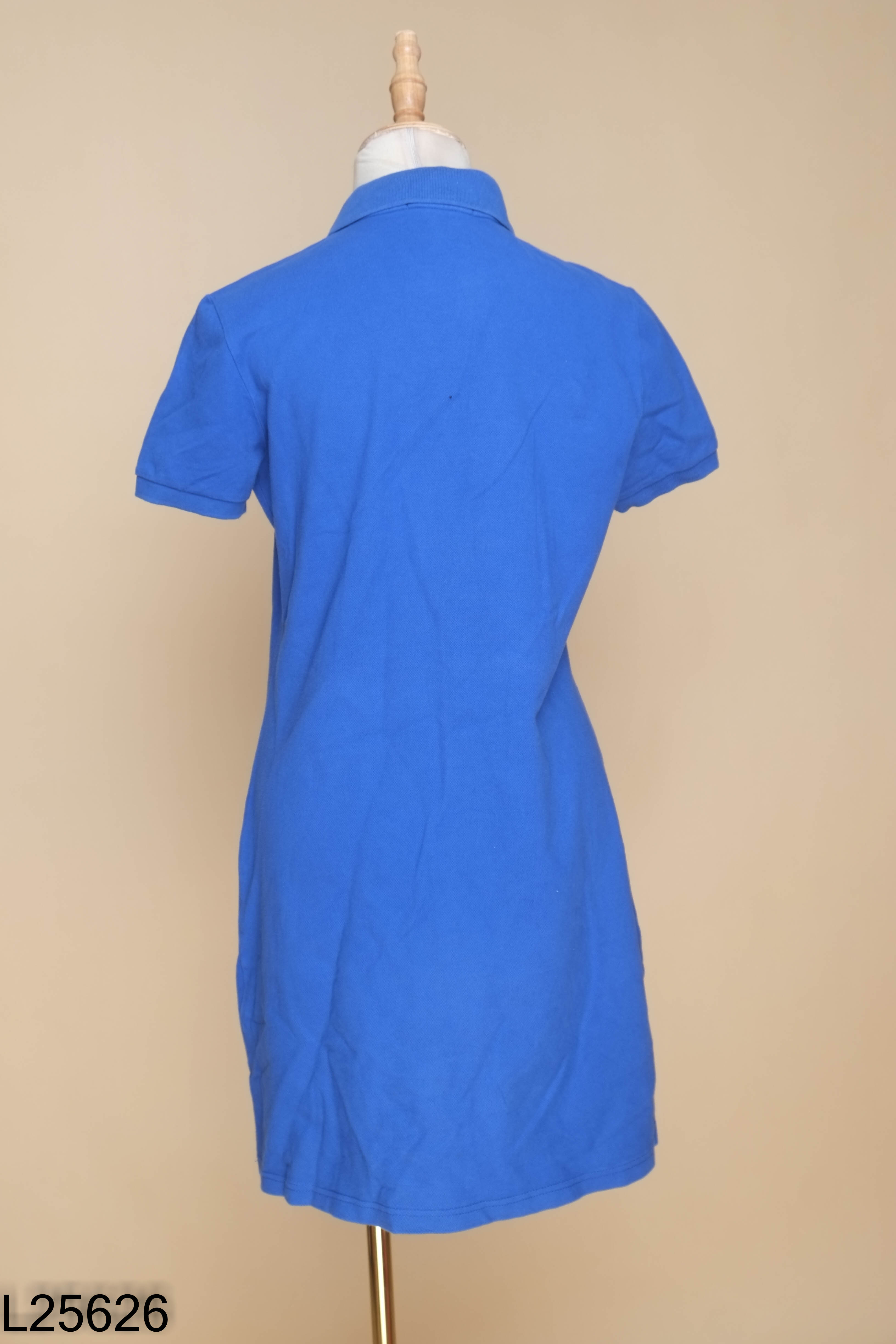 Váy xanh coban cổ polo
