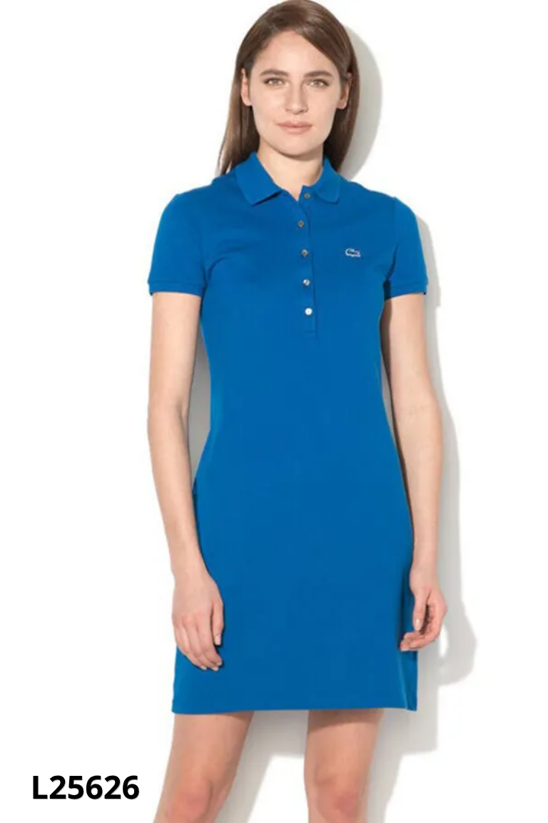 Váy xanh coban cổ polo