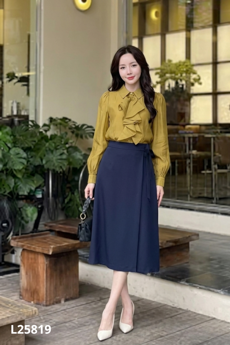 Áo sơ mi COCO KEIRA xanh