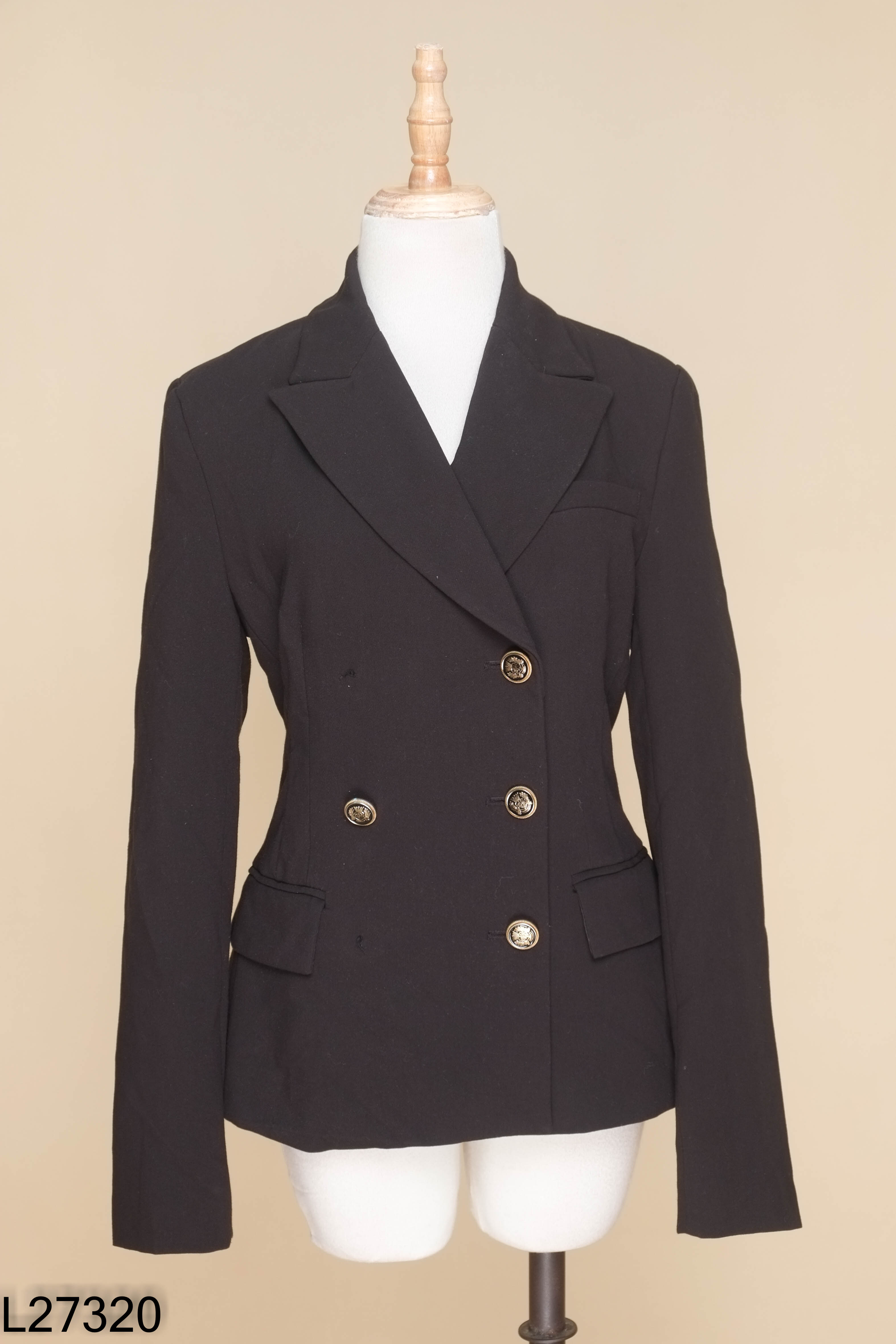 Áo blazer đen ZARA trơn