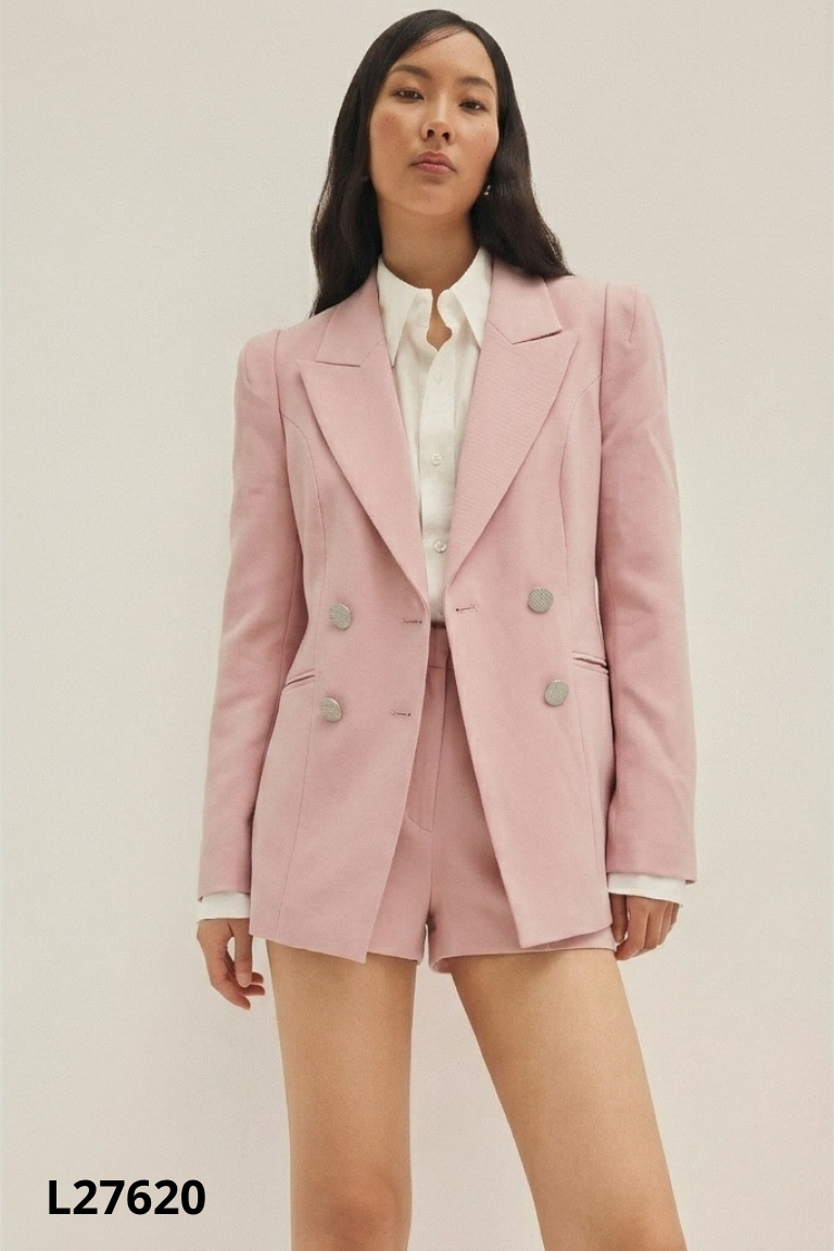 L2762010637-Áo blazer hồng NKN cúc bạc