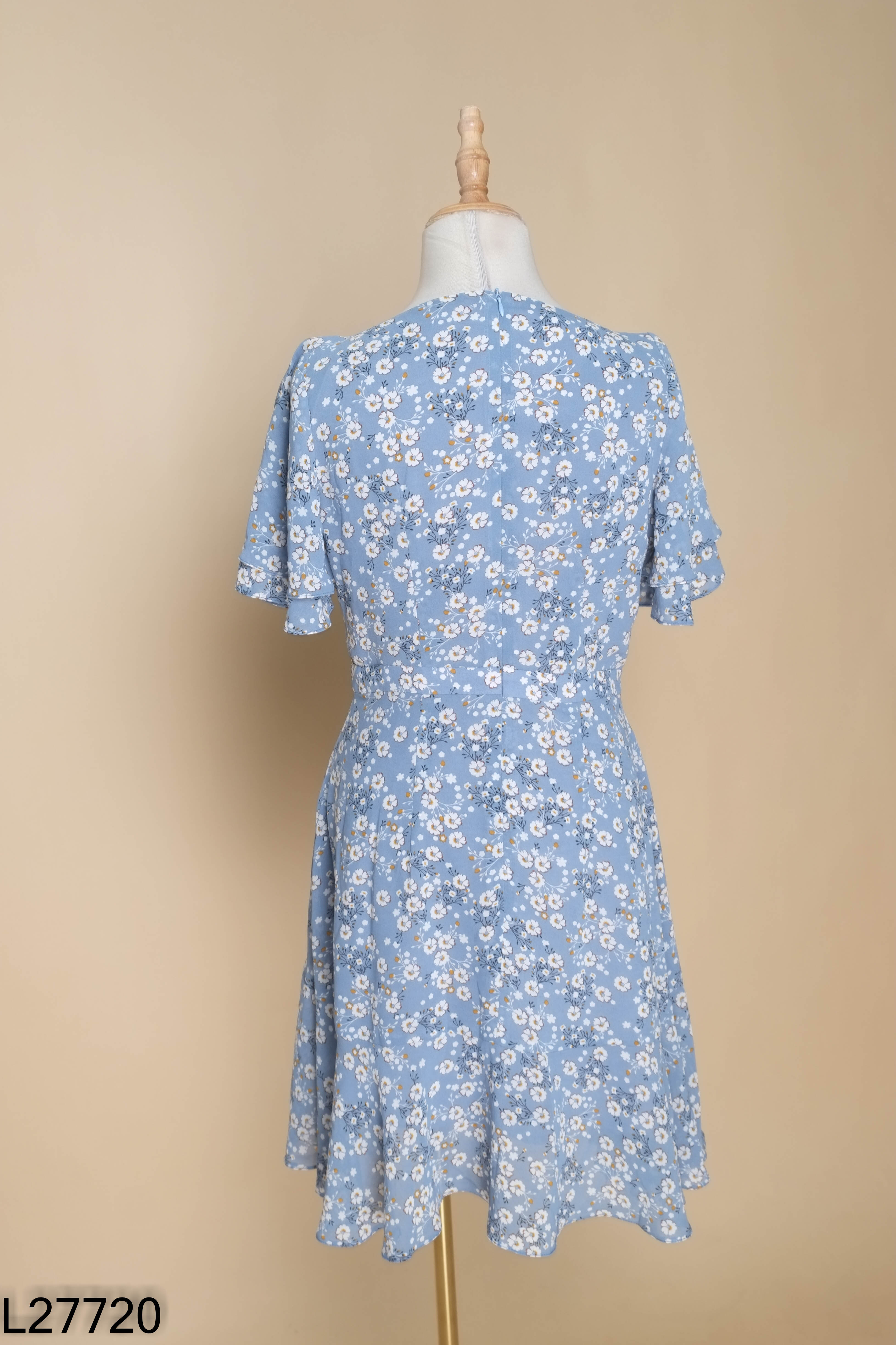 Váy xanh OLV BOUTIQUE hoa nhí