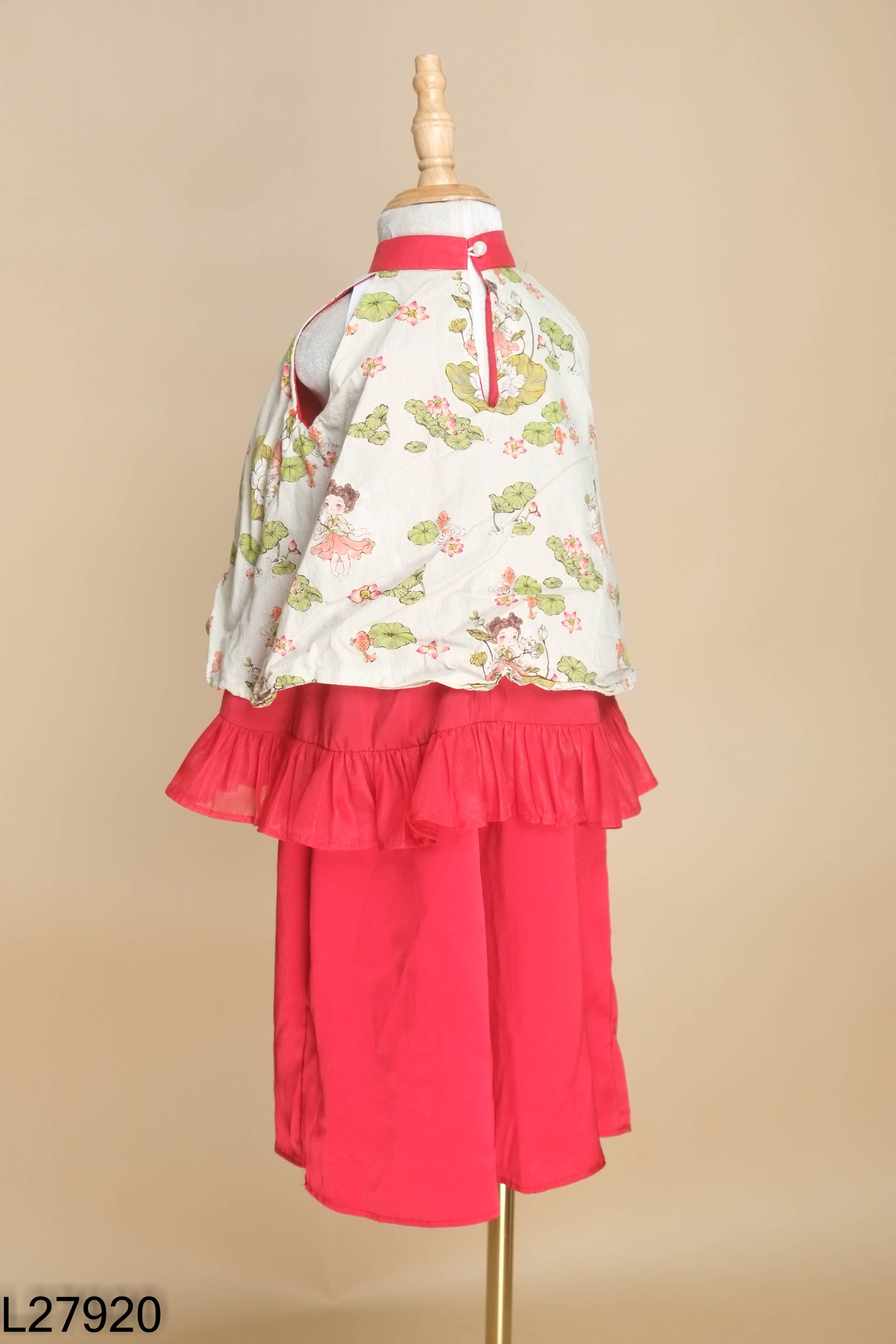Set Áo Yếm đỏ cách tân + Quần KIDS