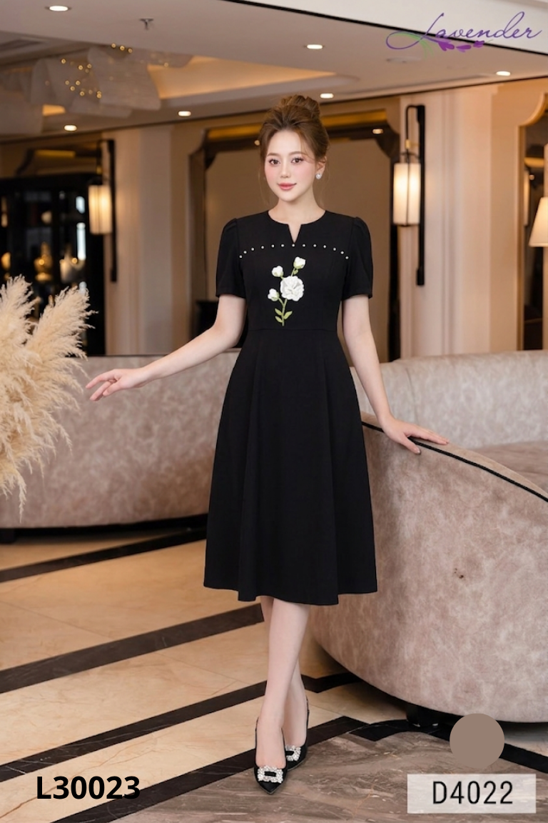 Váy MONOCO đen đính hạt