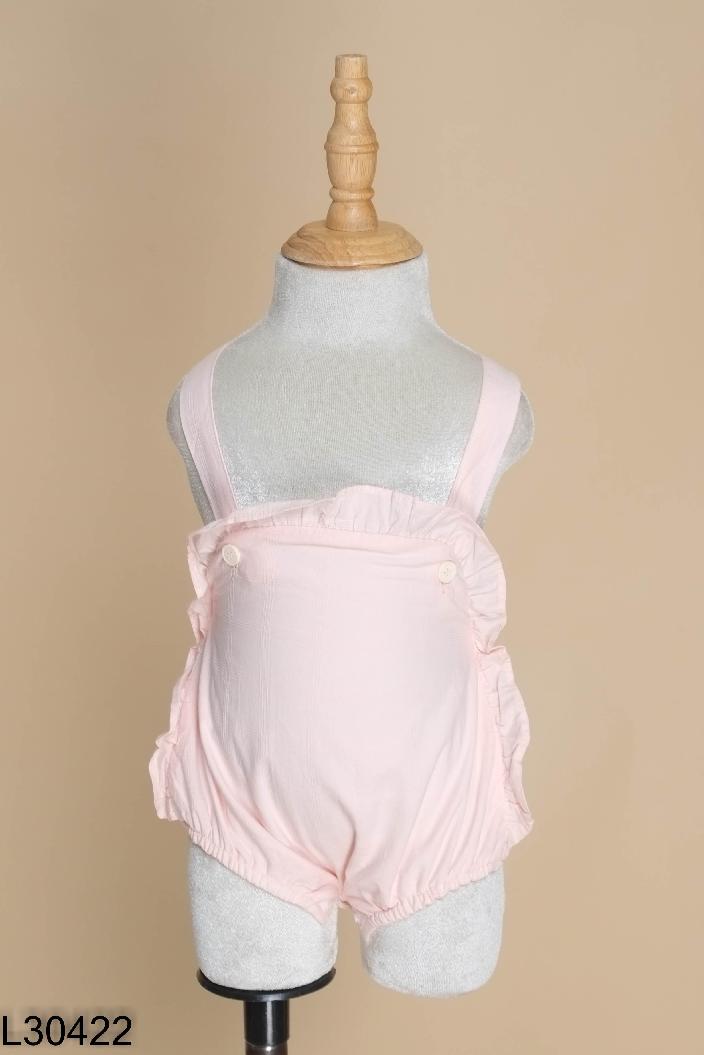 Jumpsuit sơ sinh hồng phấn KIDS
