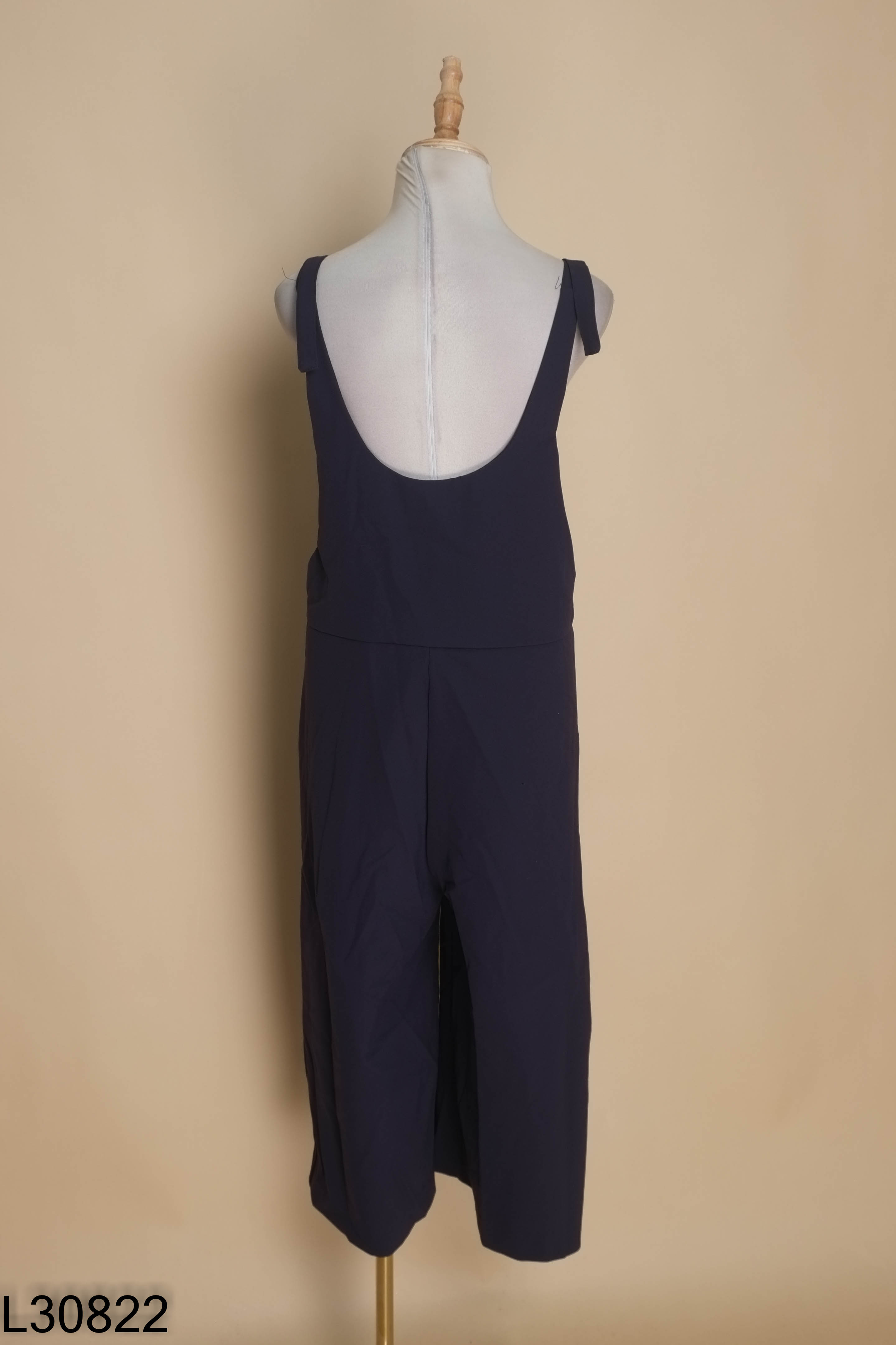 Jumpsuits xanh than quần ống rộng
